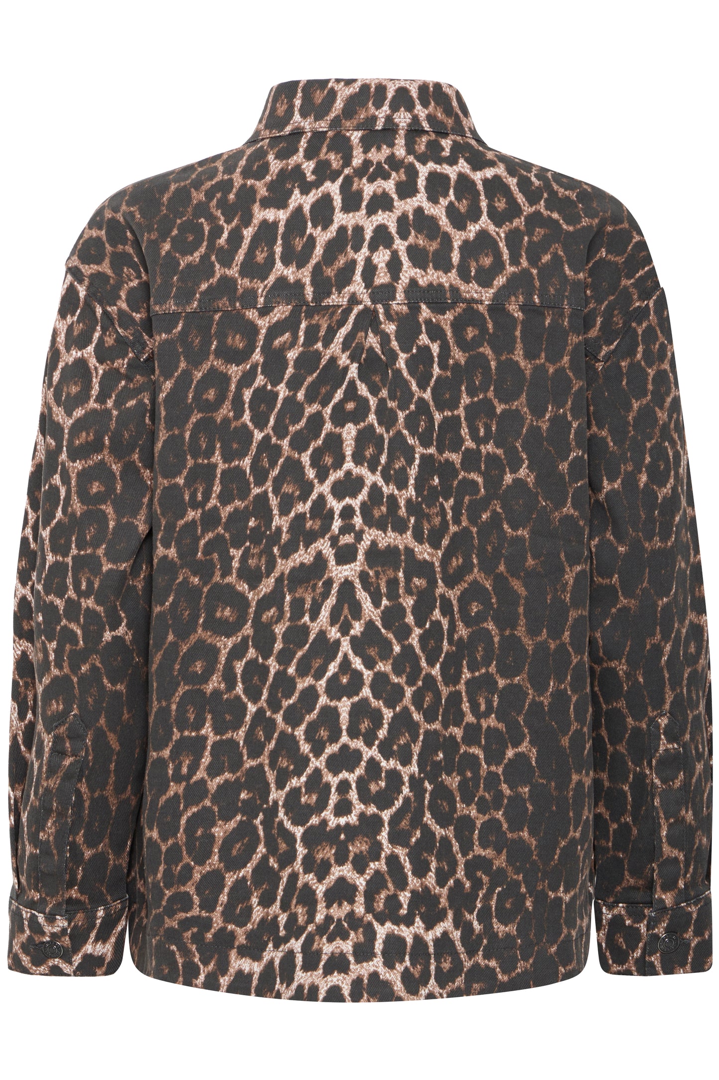 B Young Kenna Shirt | Denim Leopard Mix