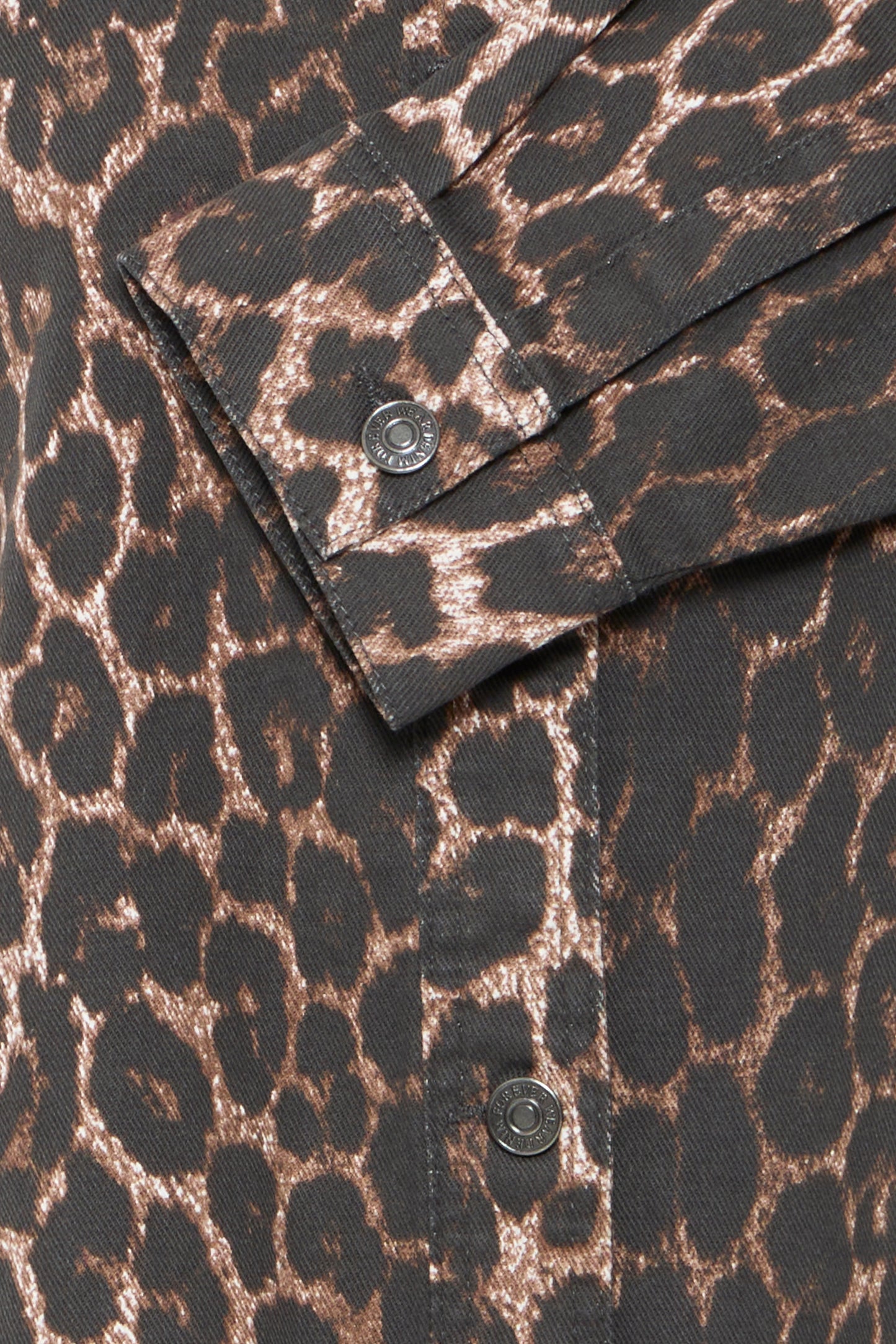 B Young Kenna Shirt | Denim Leopard Mix