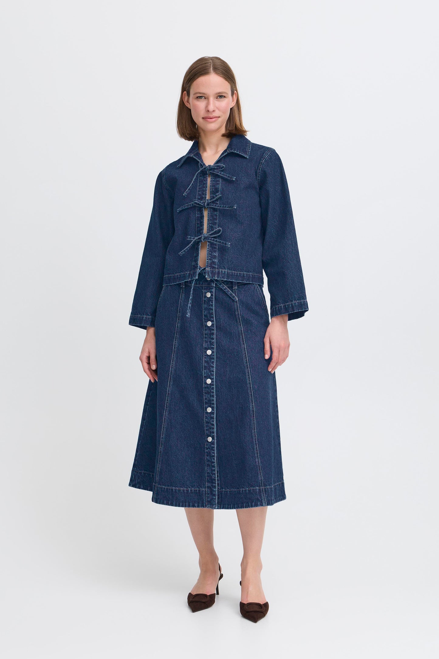 B Young Bylukan Shirt | Dark Blue Denim