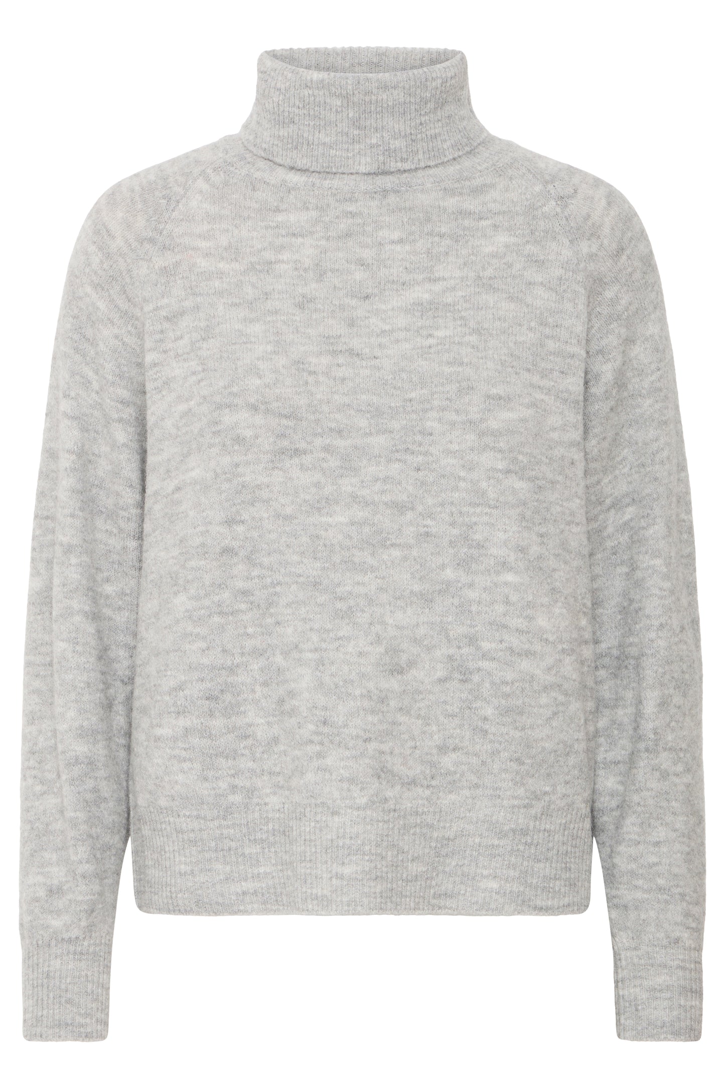 B Young ByMonna Rollneck | Mid Grey Melange
