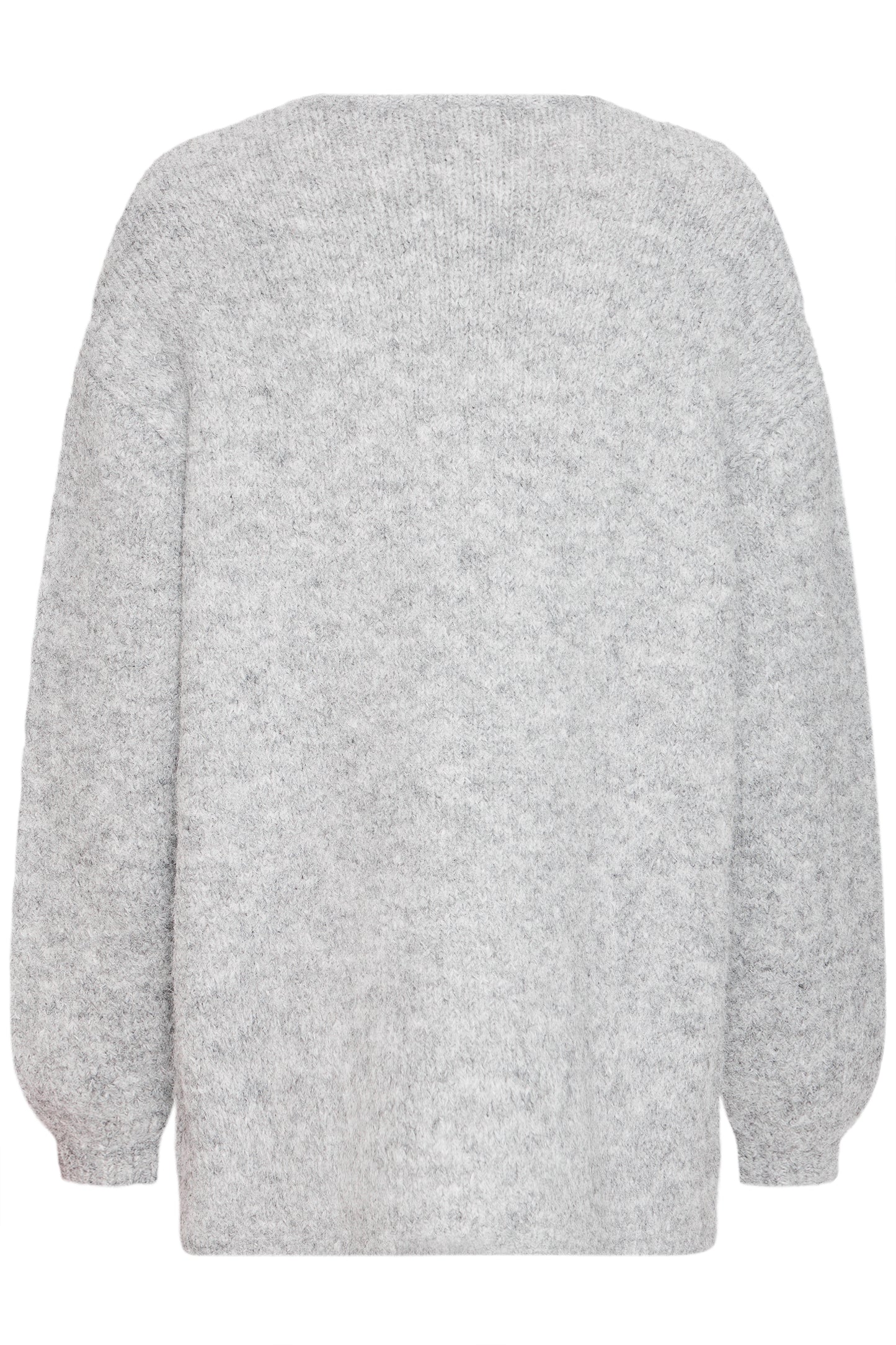 B Young Bymillers Cardigan | Mid Grey Melange
