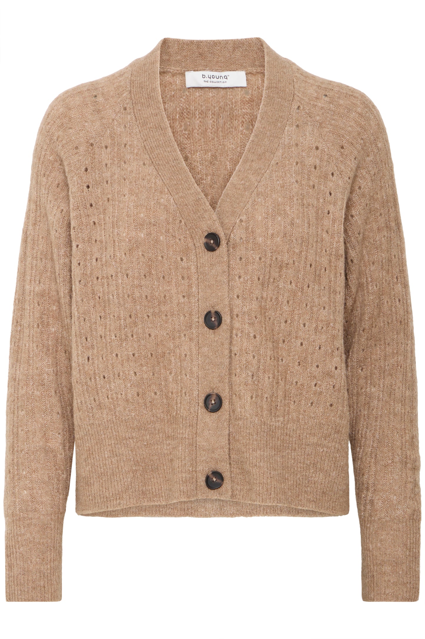 B Young ByMonna Cardigan | Walnut Melange