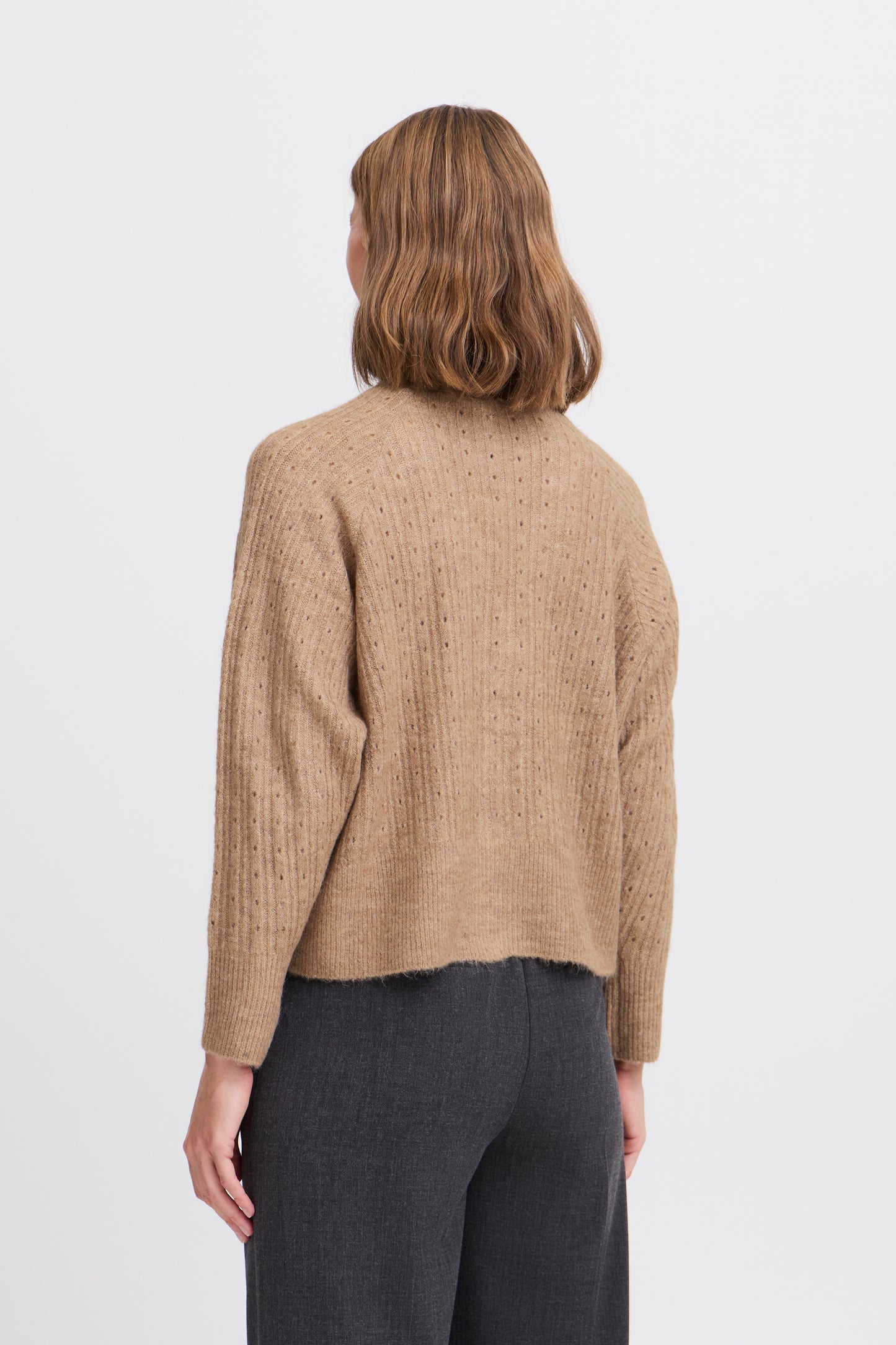B Young Monna Cardigan | Walnut Melange