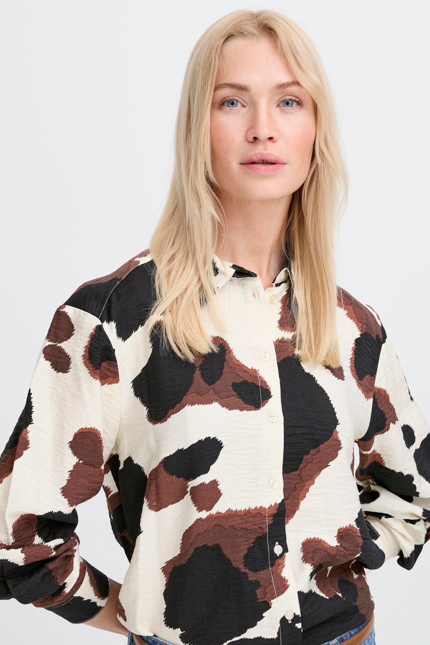 B Young Ihamma Shirt | String Cow Print