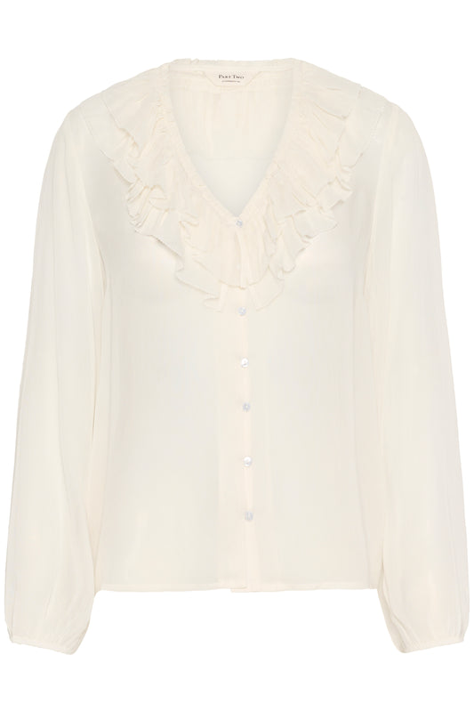 Part Two SanazPW Blouse | Eggnog