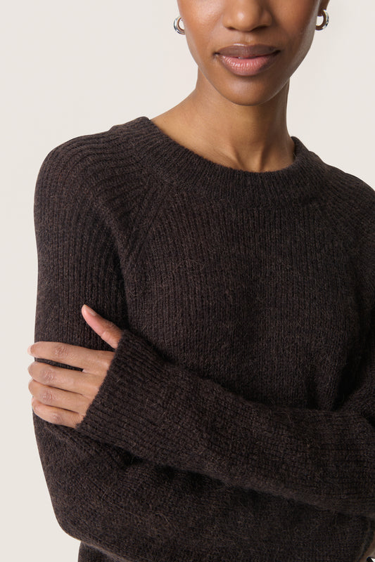 Soaked in Luxury Tuesday Raglan Pullover | Chocolate Torte