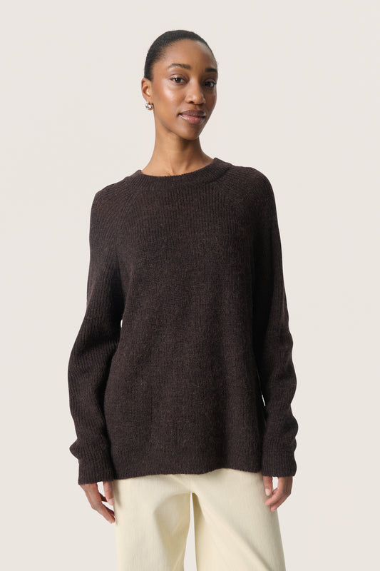 Soaked in Luxury Tuesday Raglan Pullover | Chocolate Torte