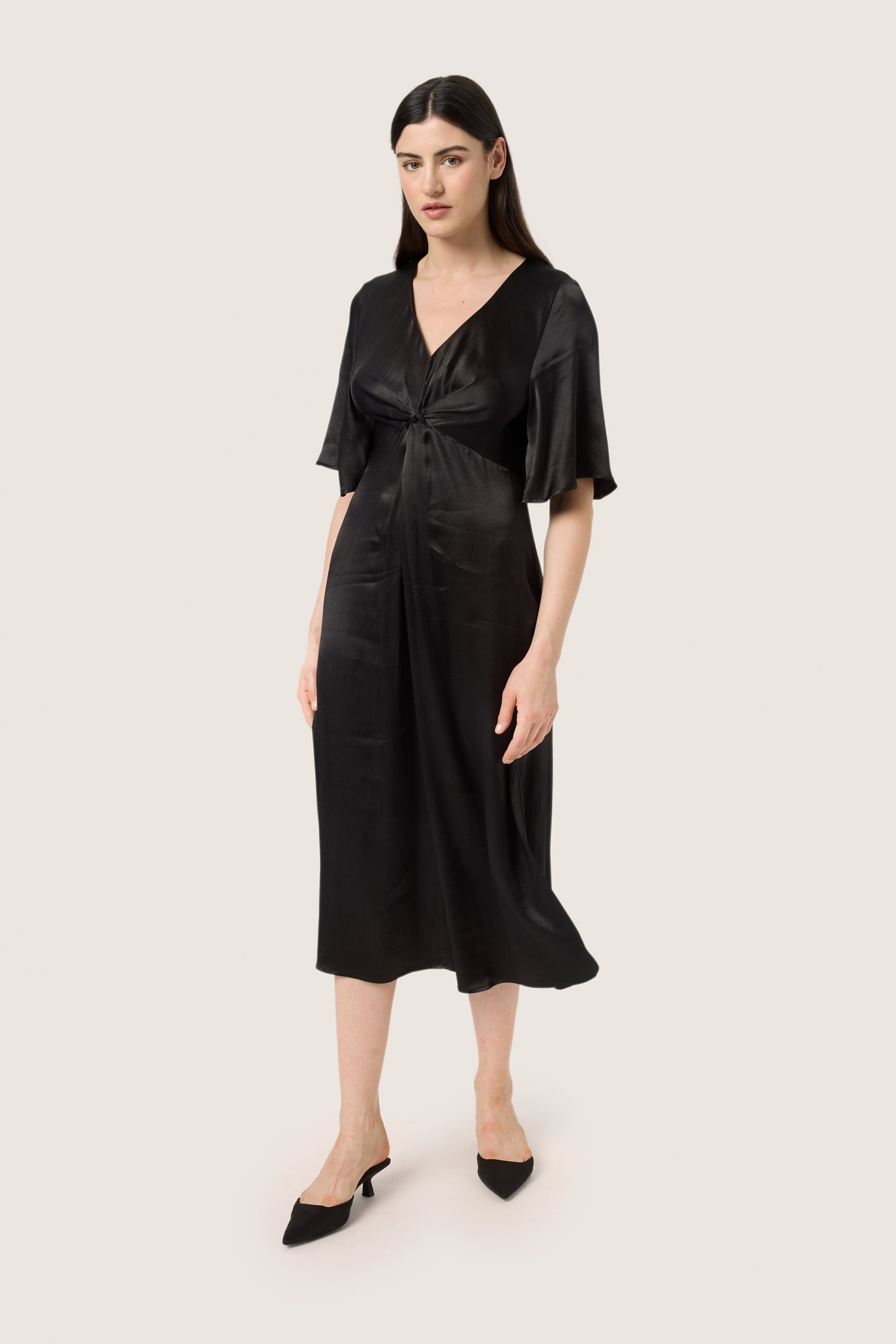 Soaked in Luxury Milu Midi Dress | Black