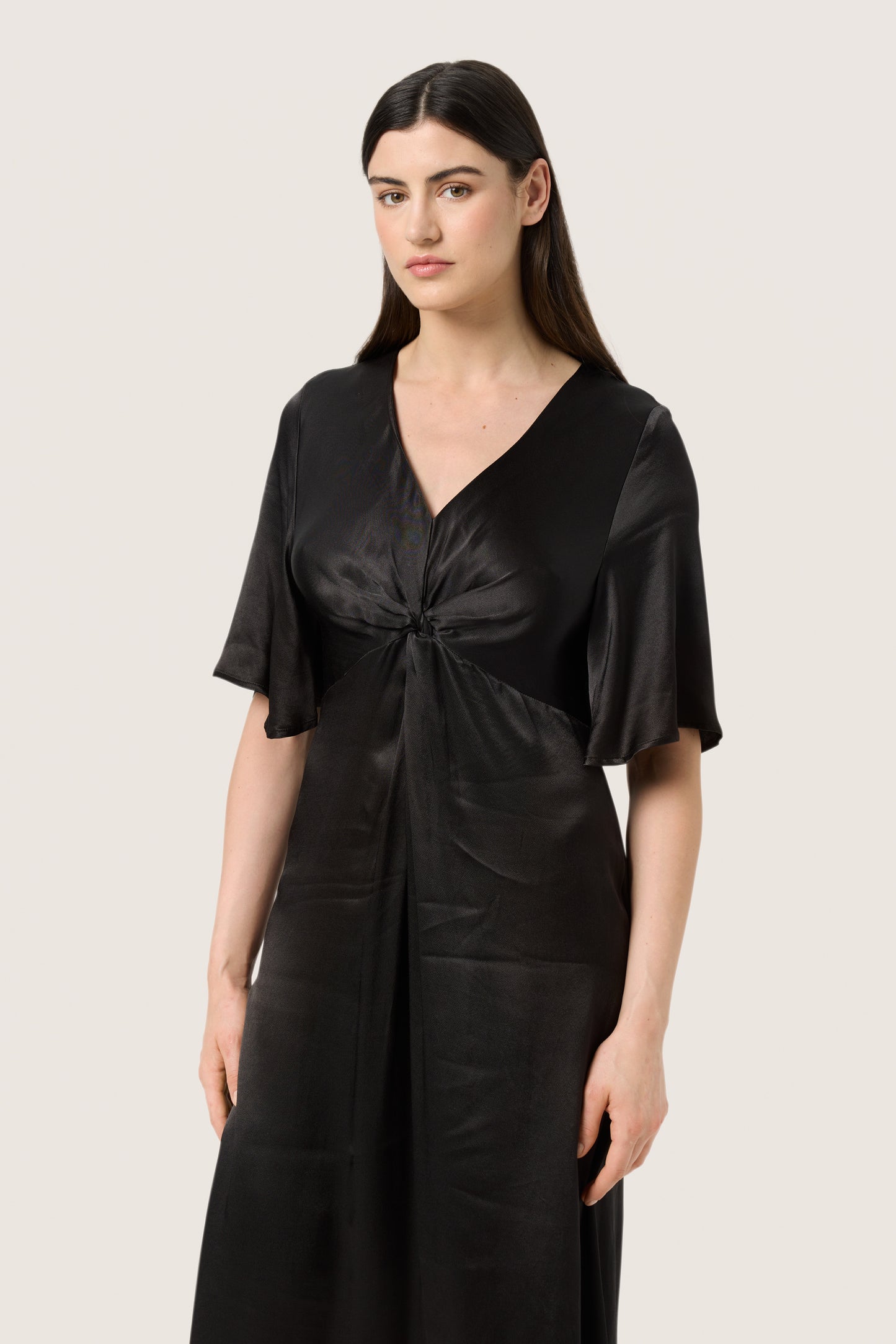 Soaked in Luxury Milu Midi Dress | Black