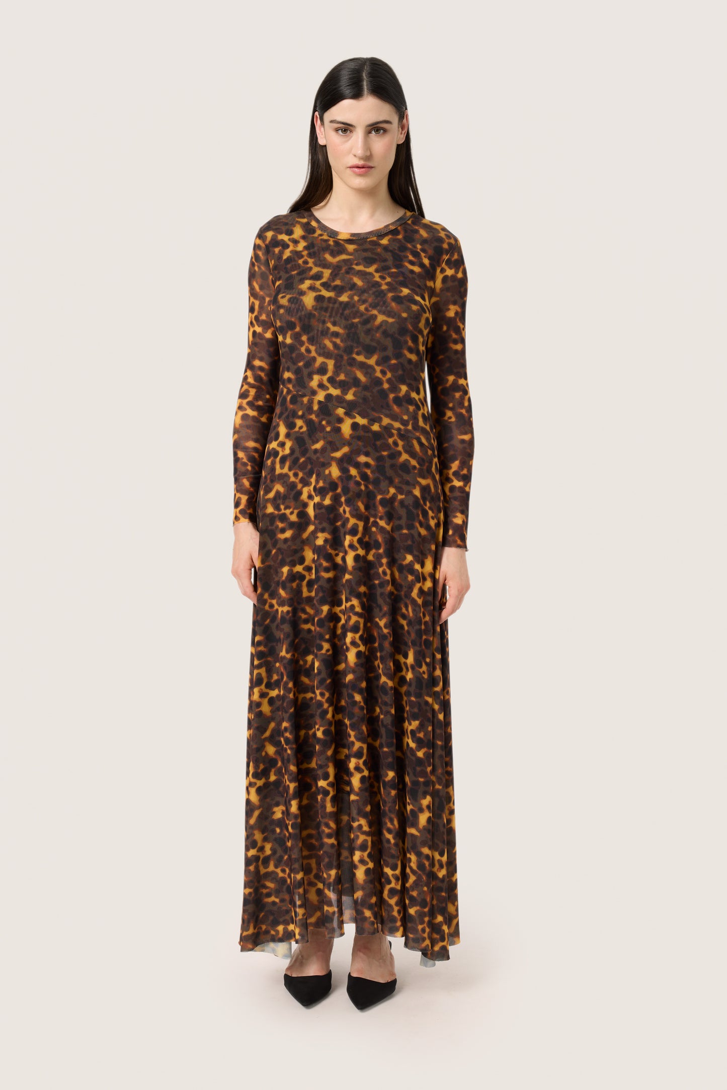 Soaked in Luxury Kerrie Arine Dress | Tortoise Print