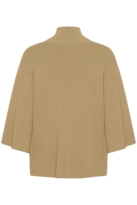 Soaked in Luxury Indianna High Neck Pullover | Covert Green