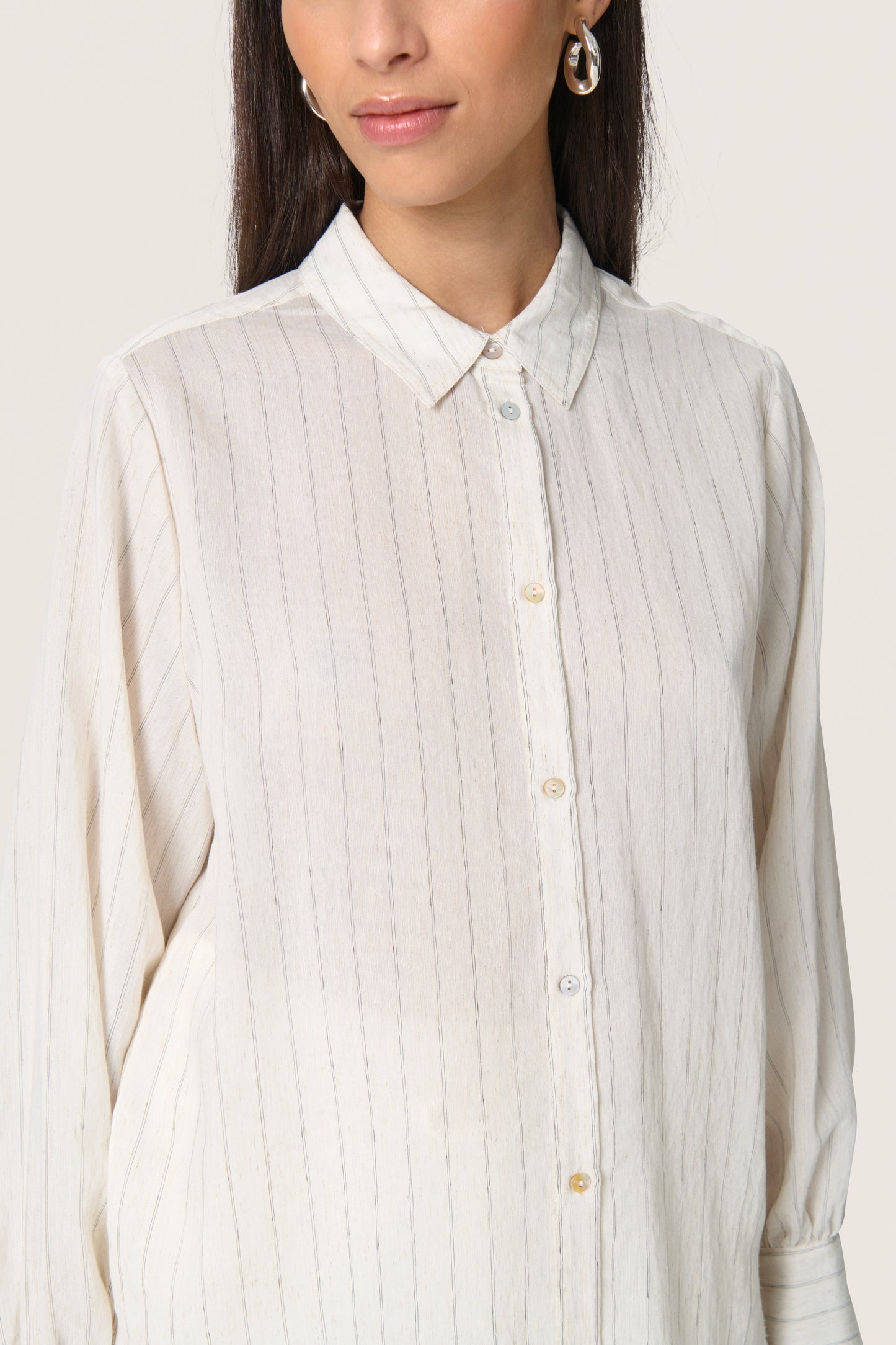 Soaked in Luxury Roya Shirt | Nature Stripe