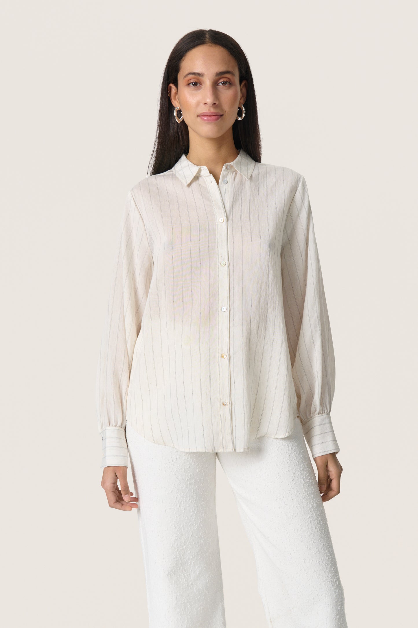 Soaked in Luxury Roya Shirt | Nature Stripe