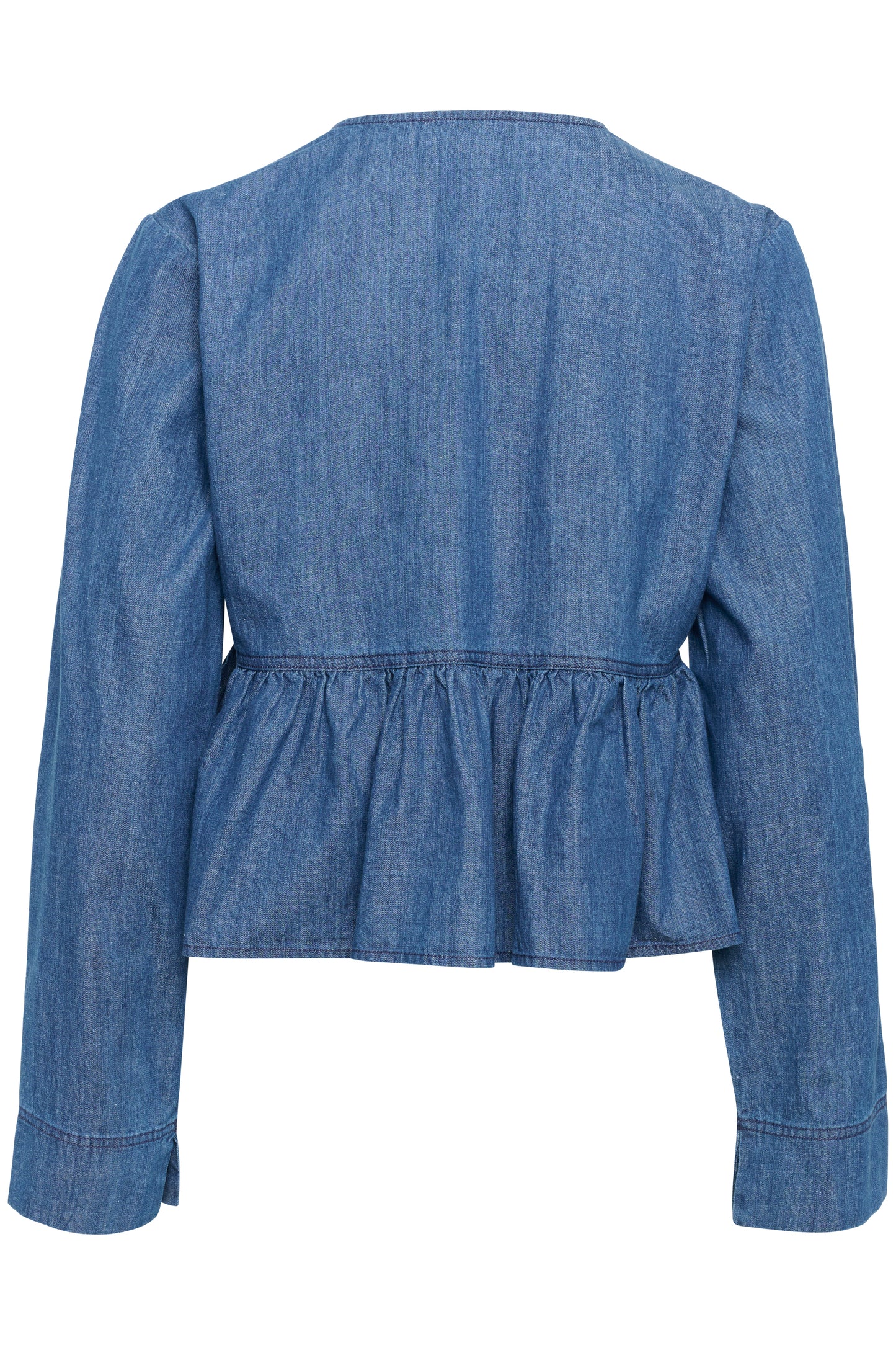Soaked in Luxury Chamy Shirt Blouse | Medium Blue Denim