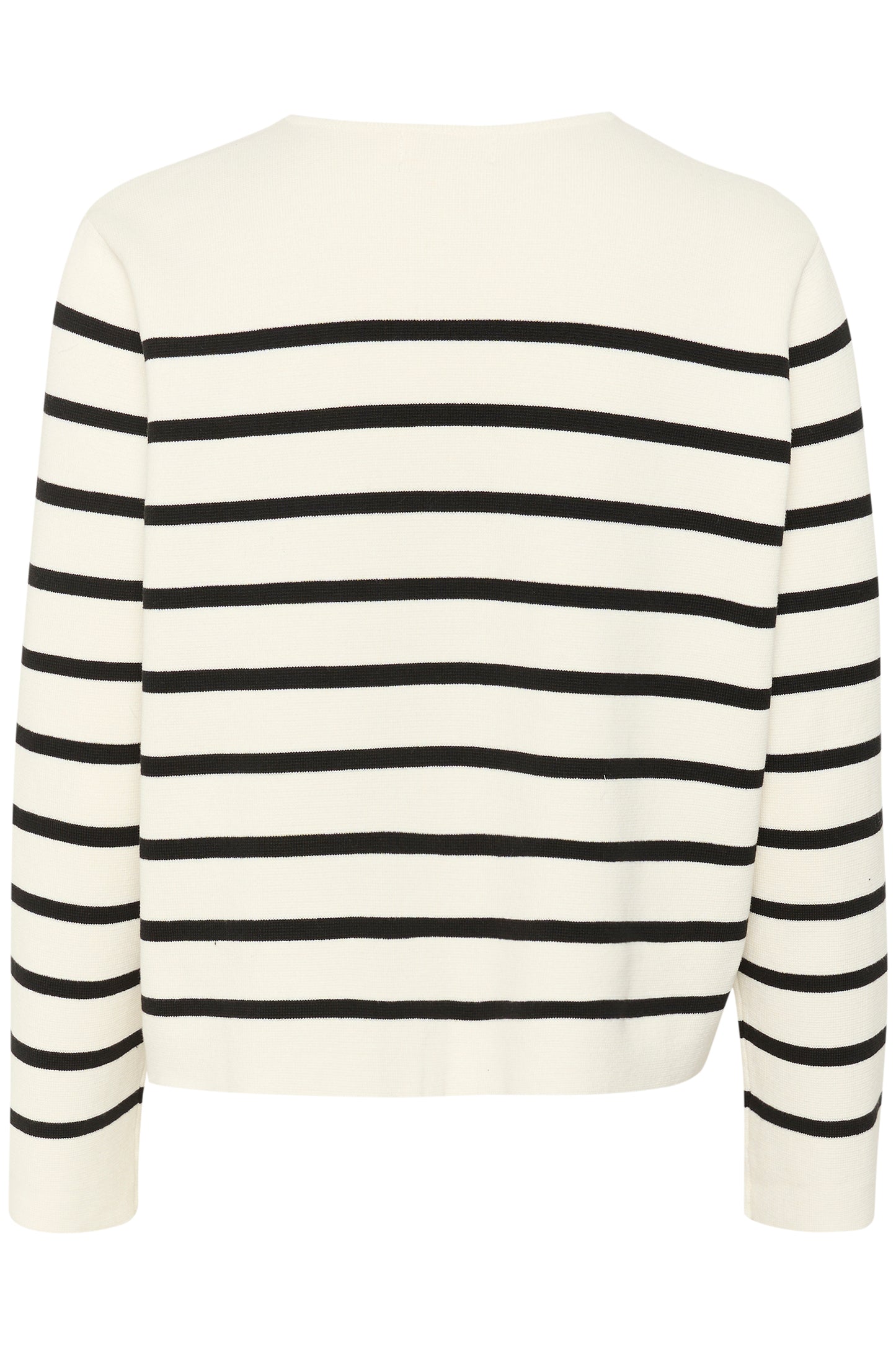 Soaked in Luxury Haven Cardigan | White with Black Stripes