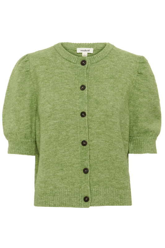 Soaked in Luxury Amani Cardigan | Smoke Green Melange