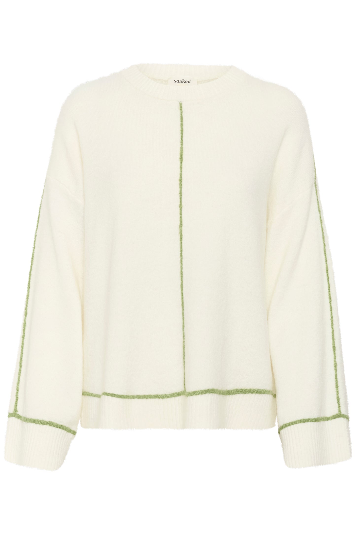 Soaked in Luxury Amani Contrast Pullover | Broken White