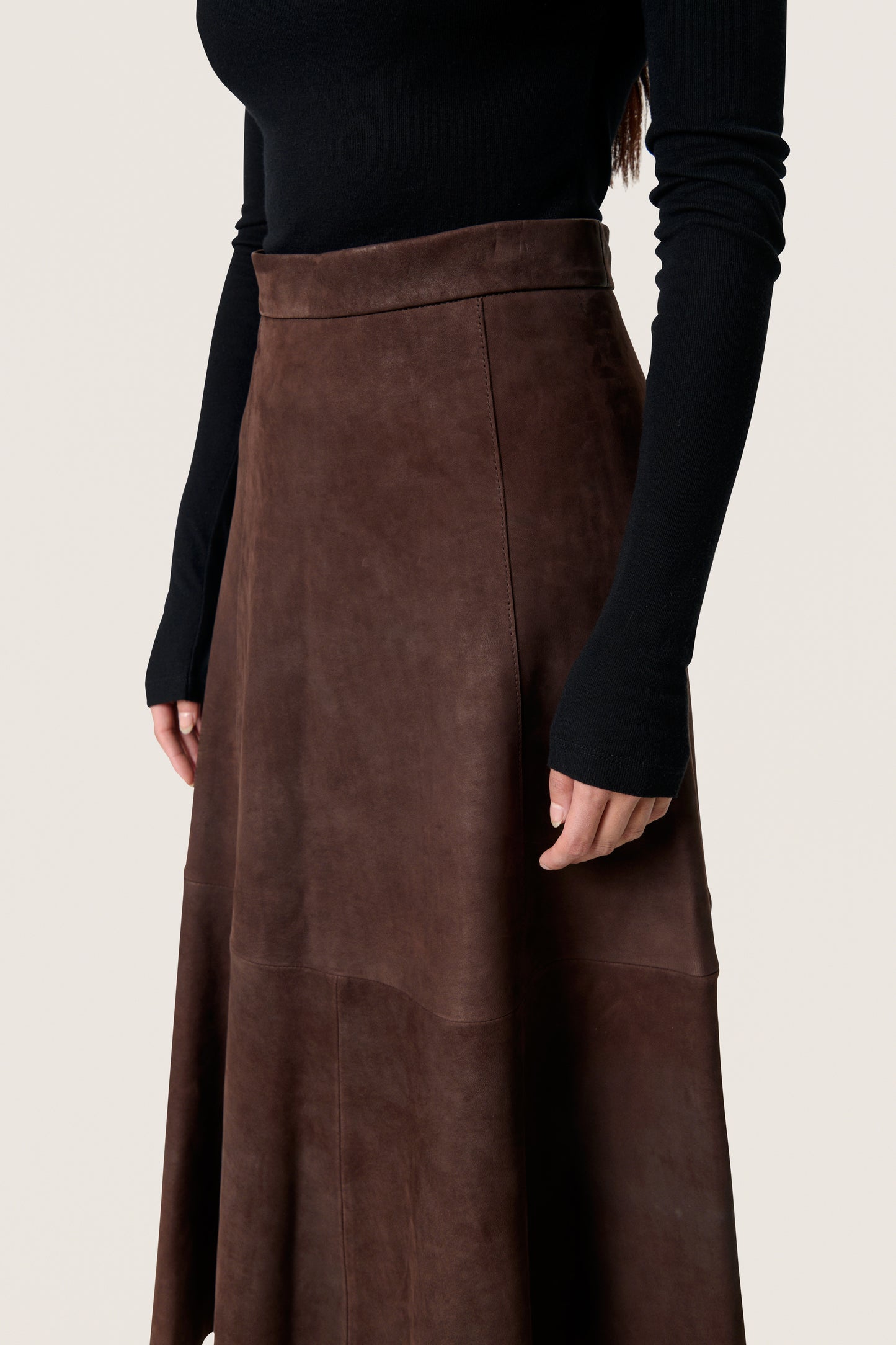 Soaked in Luxury Parvati Leather Skirt | Coffee Bean