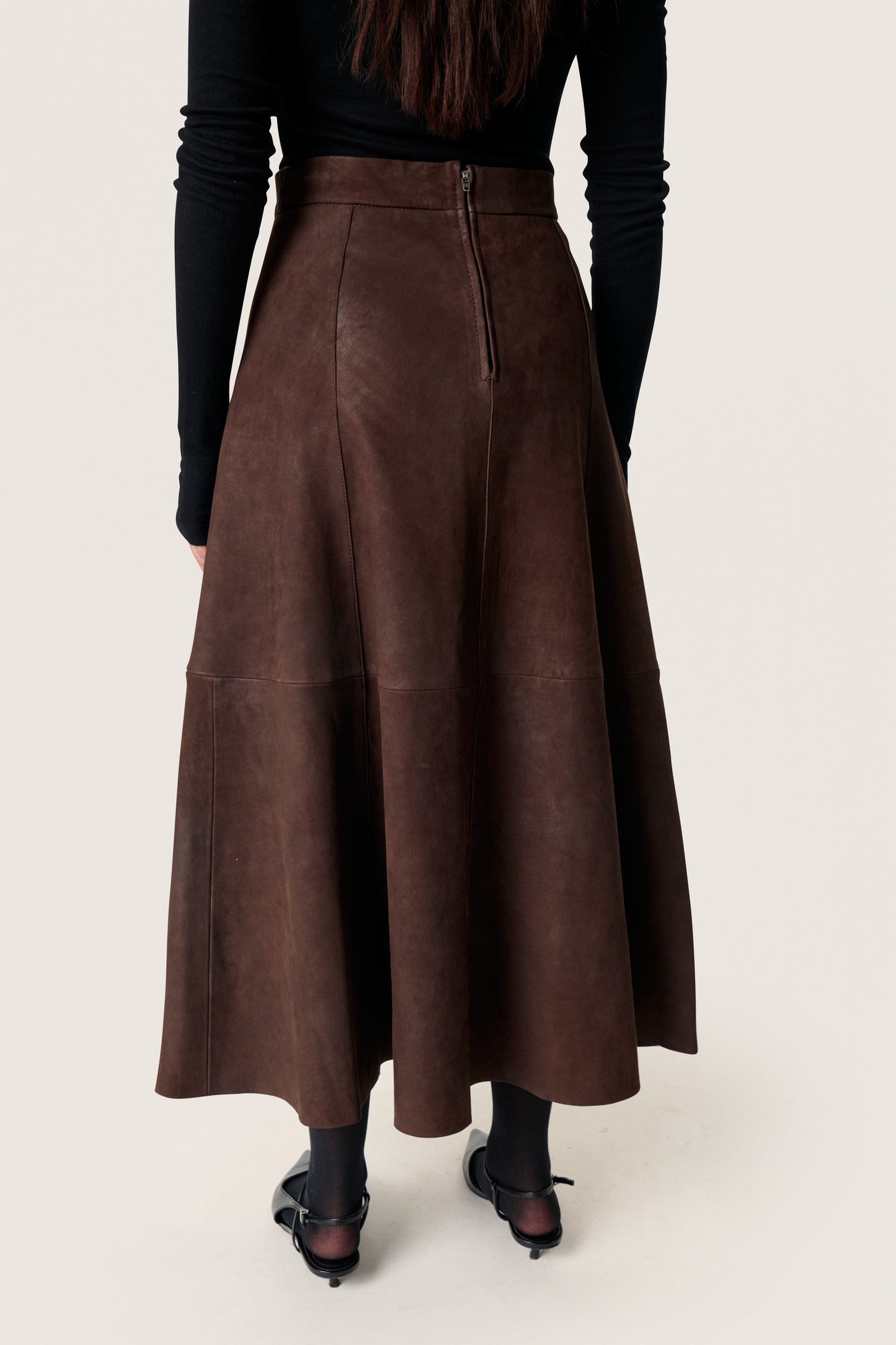 Soaked in Luxury Parvati Leather Skirt | Coffee Bean