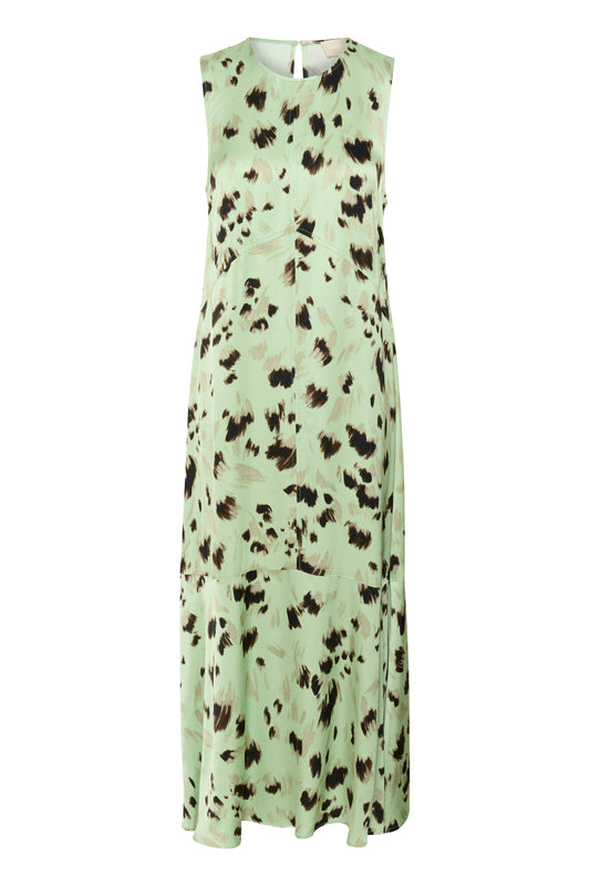 Soaked in Luxury Marcela Dress | Smoke Green Brush Print