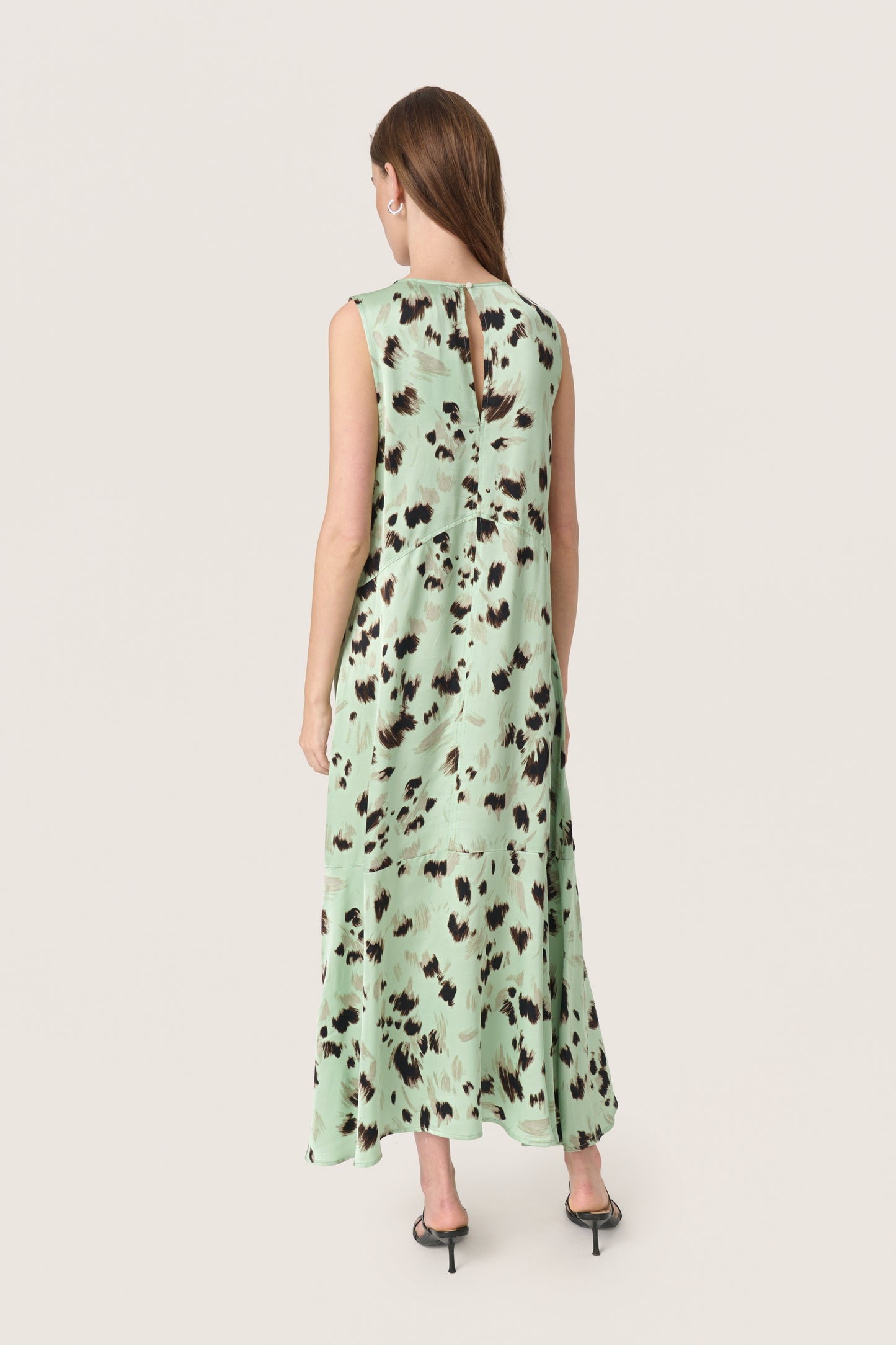 Soaked in Luxury Marcela Dress | Smoke Green Brush Print