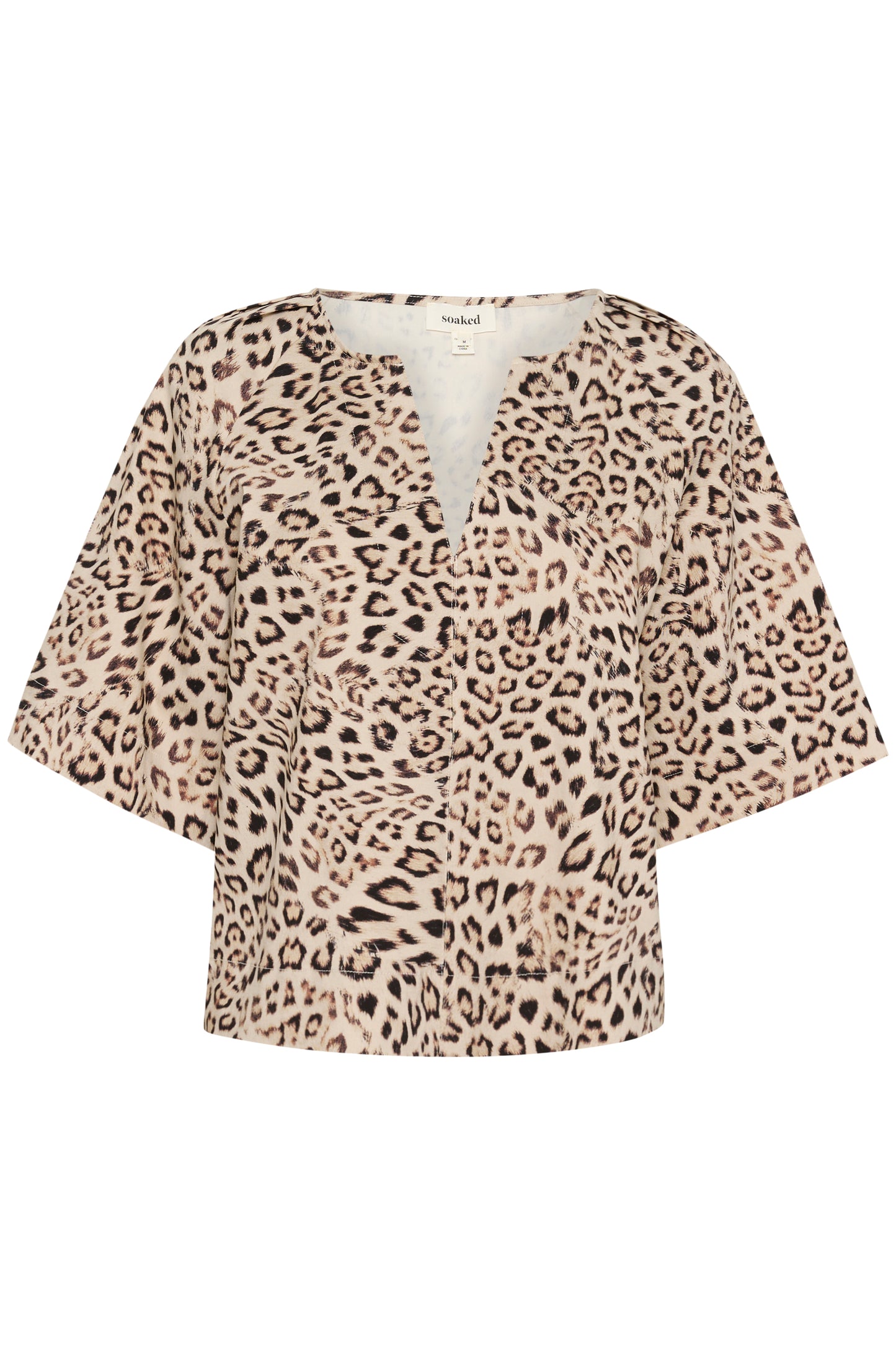 Soaked in Luxury Jalina Blouse | Leopard Print
