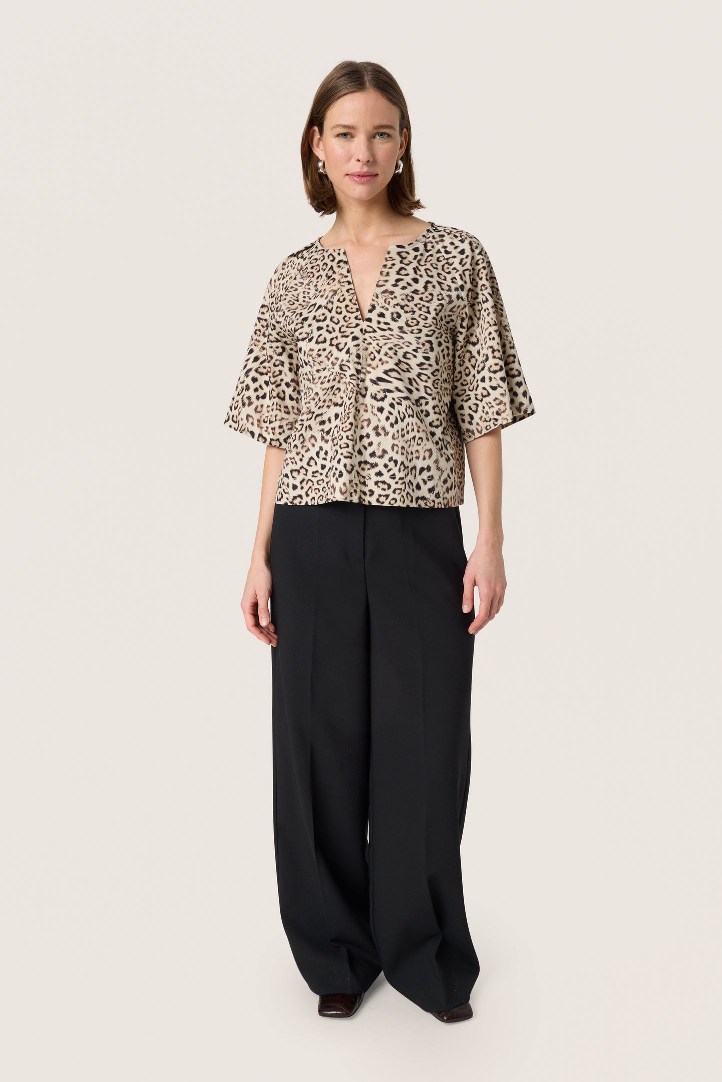 Soaked in Luxury Jalina Blouse | Leopard Print