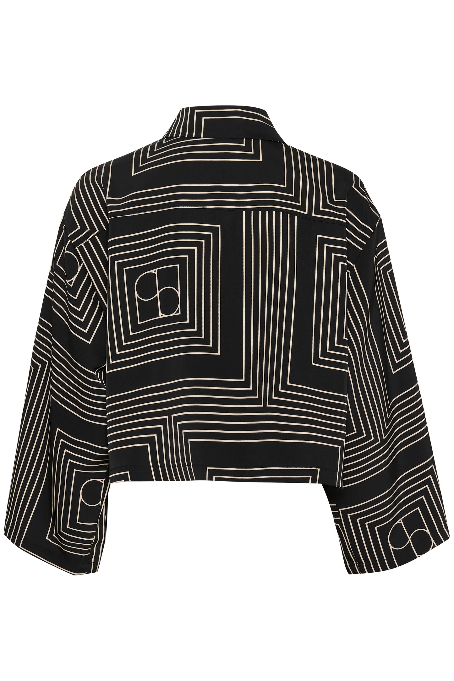 Soaked In Luxury Topaz Shirt | Black with Oatmeal