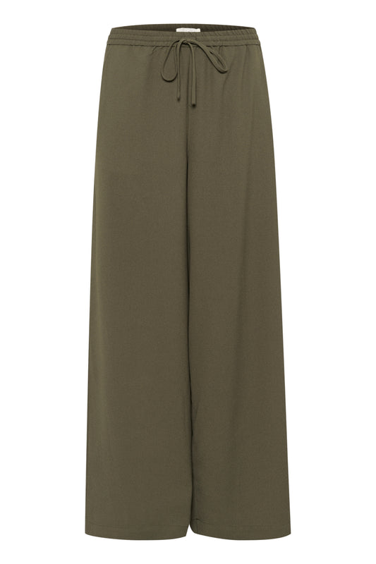 Soaked In Luxury Shirley Wide Pants | Grape Leaf