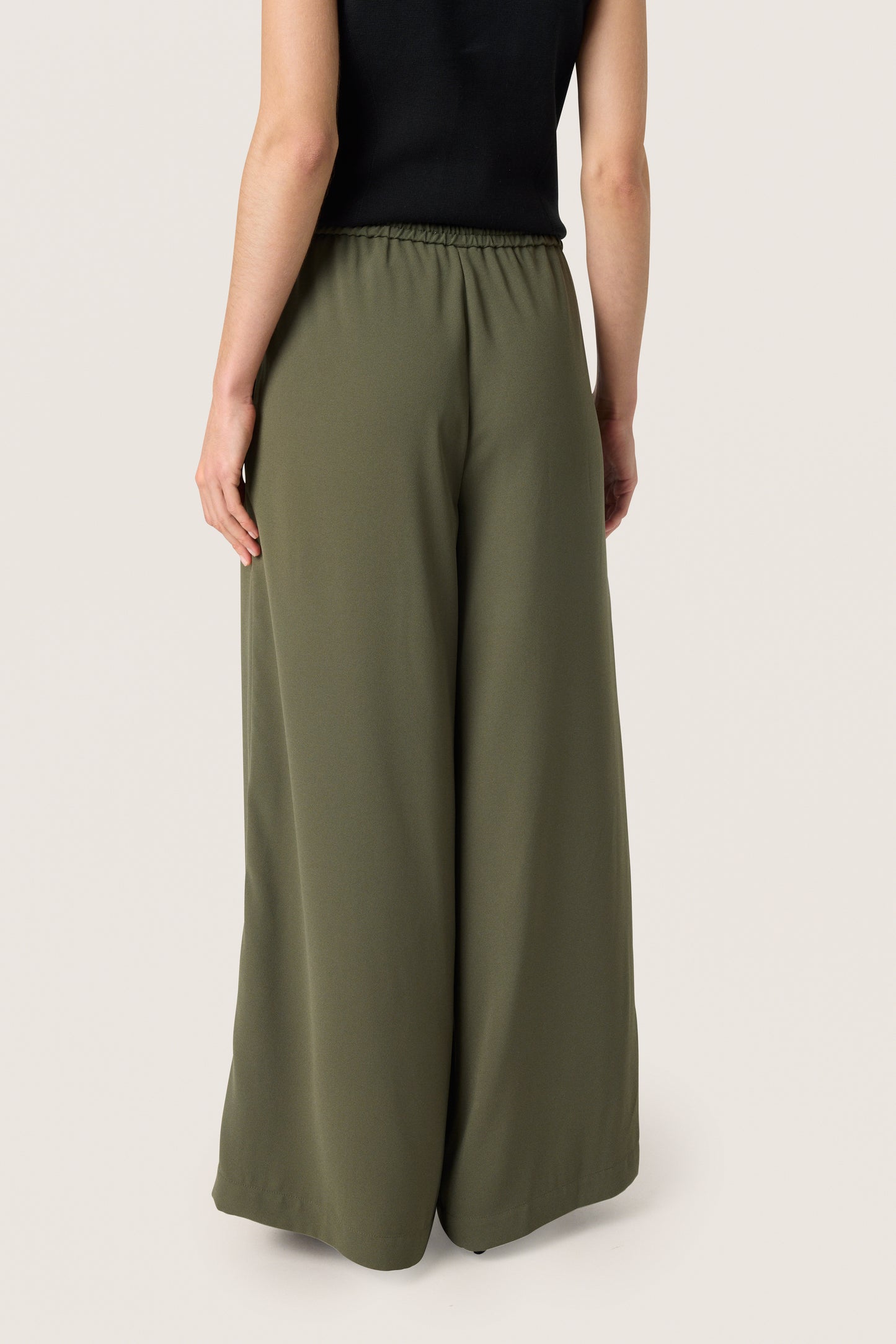 Soaked In Luxury Shirley Wide Pants | Grape Leaf