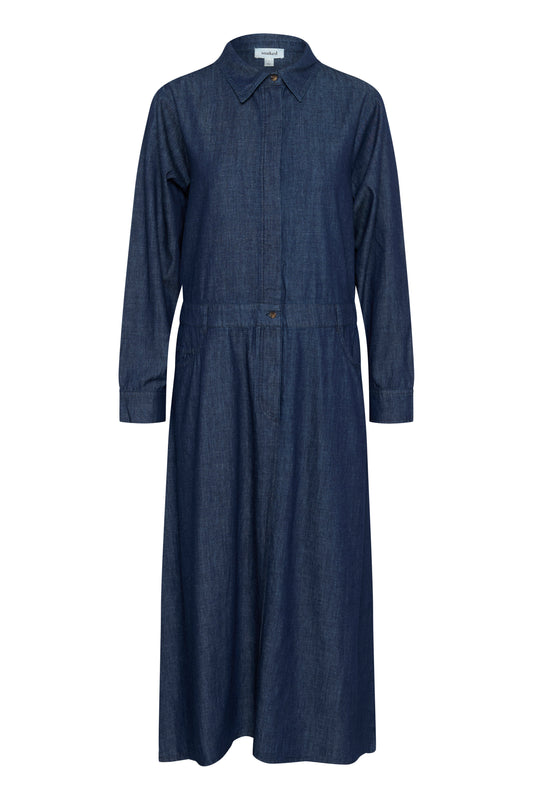Soaked In Luxury Chamy Shirt Dress | Dark Blue Denim