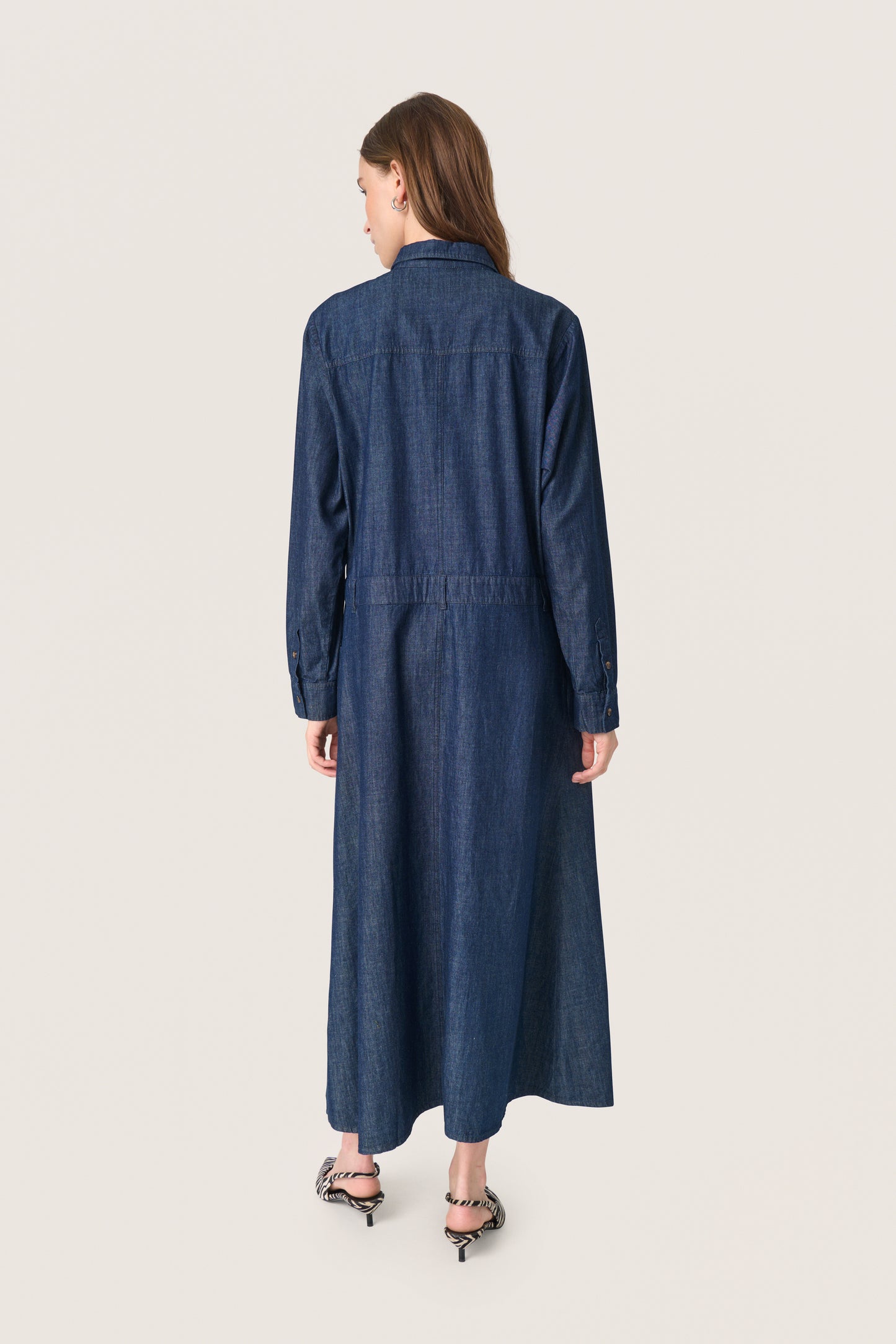Soaked In Luxury Chamy Shirt Dress | Dark Blue Denim