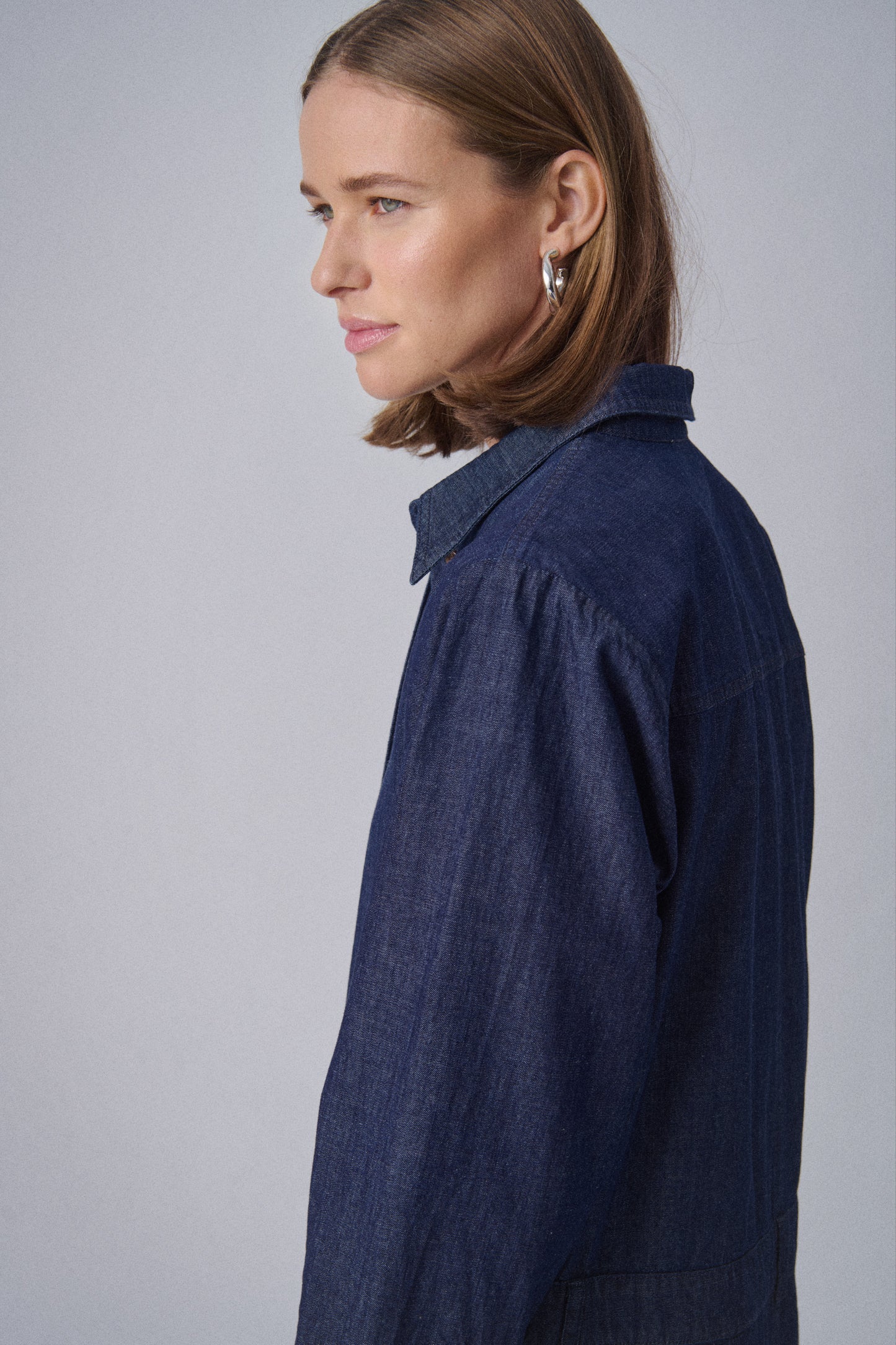 Soaked In Luxury Chamy Shirt Dress | Dark Blue Denim