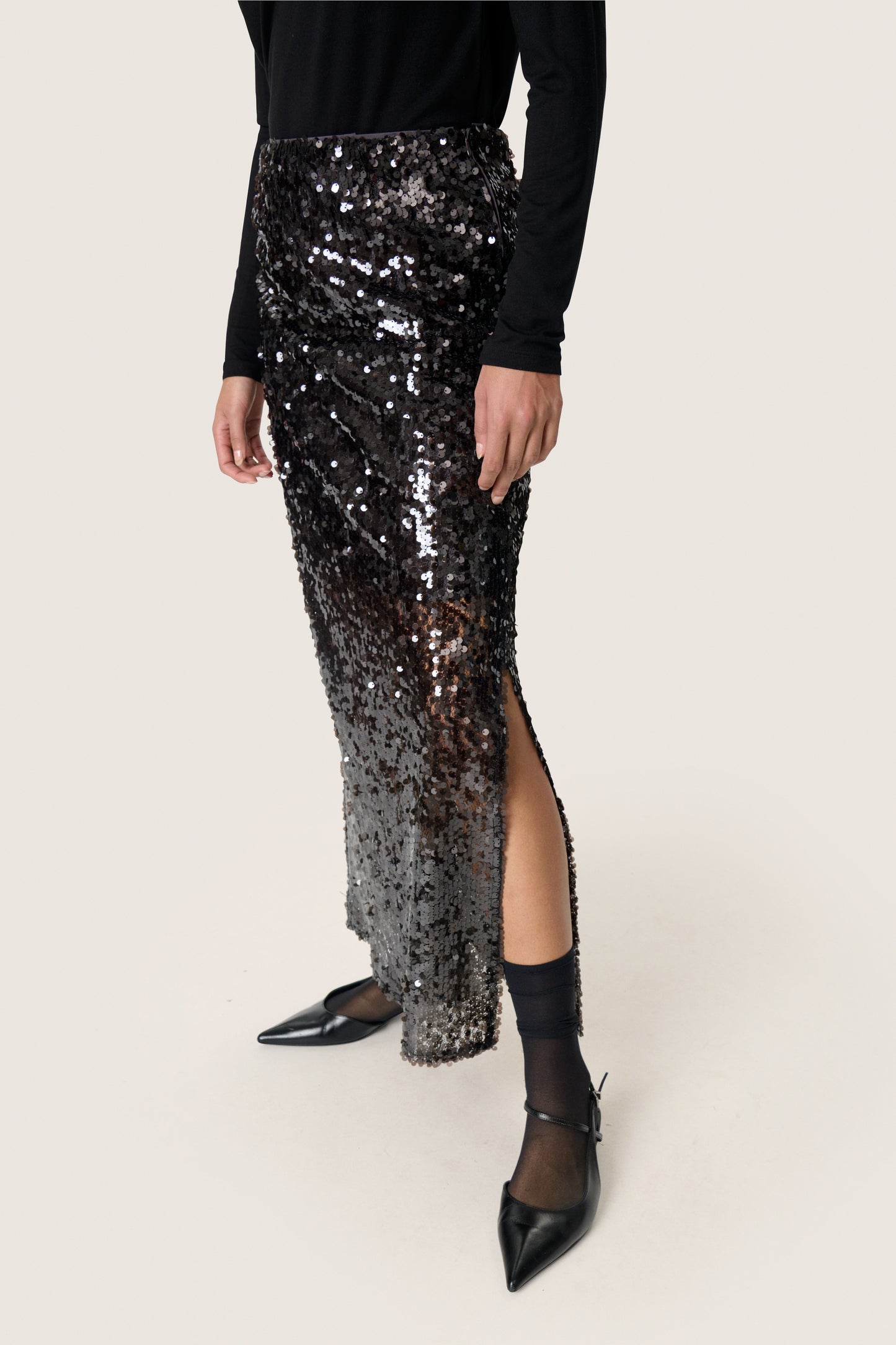 Soaked in Luxury Cochella Sequin Skirt | Chocolate Torte
