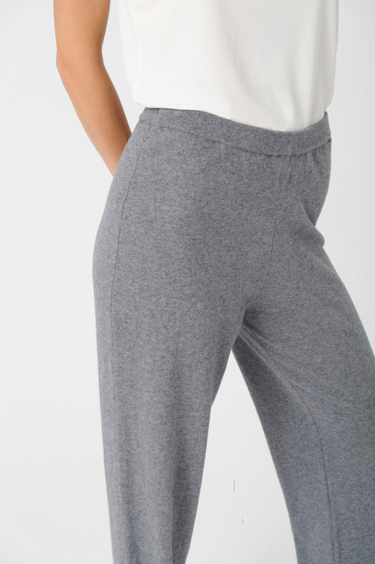 Soaked in Luxury Sanja Barrel Pants | Grey Melange