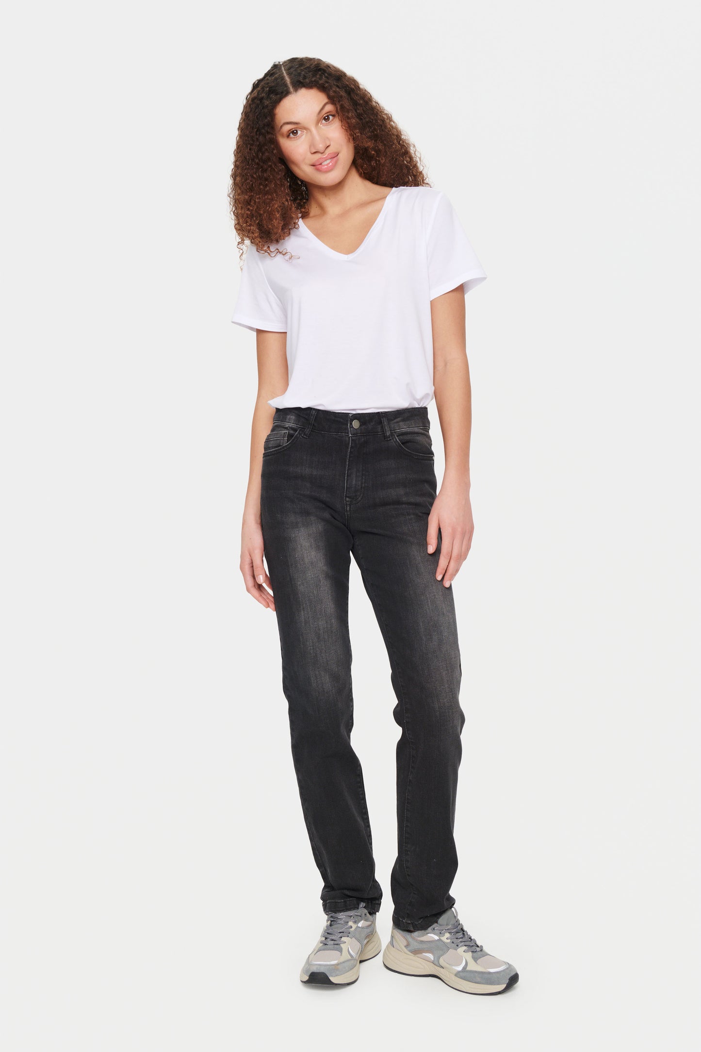 Saint Tropez Molly Regular Jeans | Dark Grey
