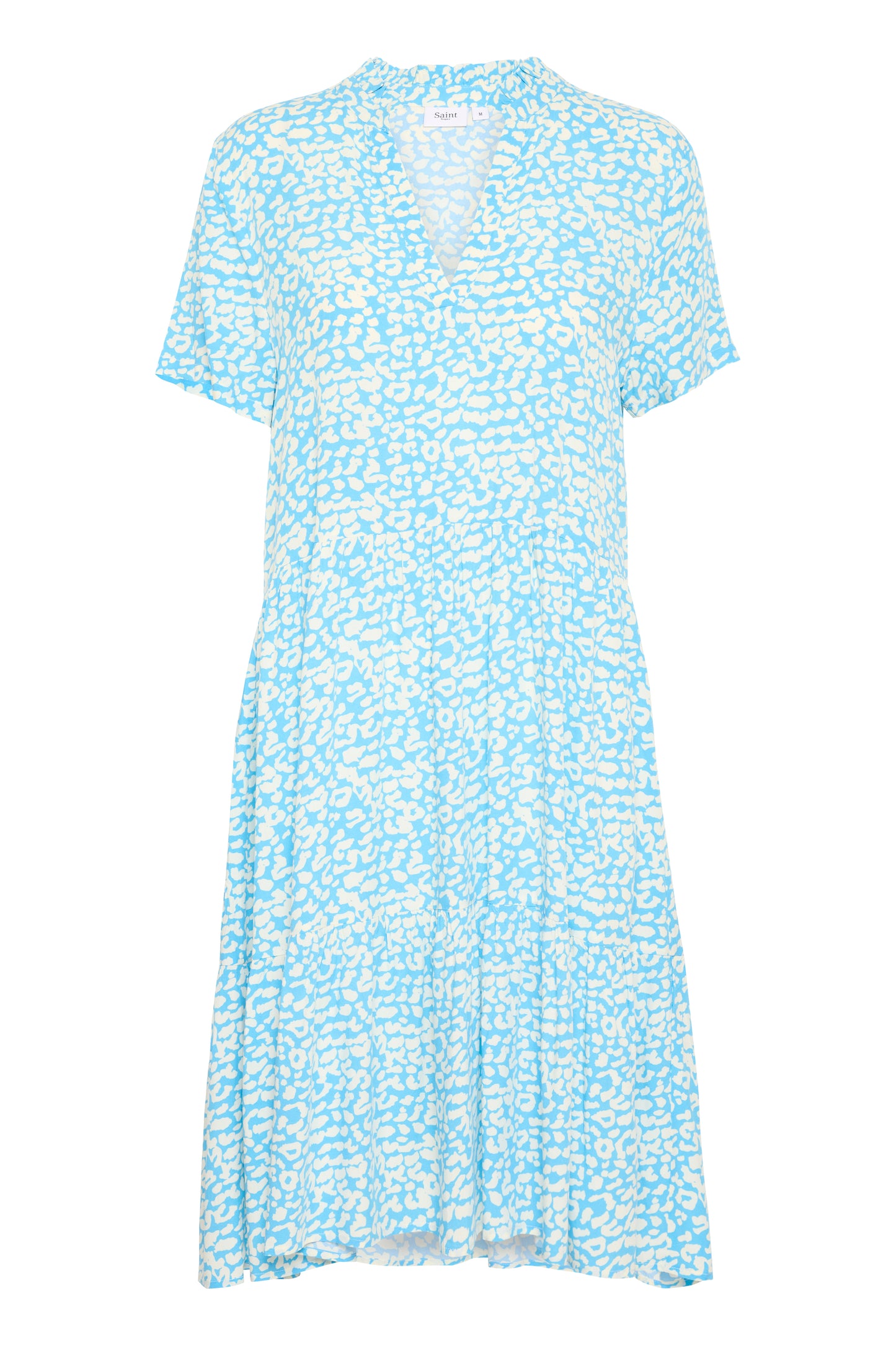 Saint Tropez EdaSZ Short Sleeve Dress | Ethereal Blue Leo
