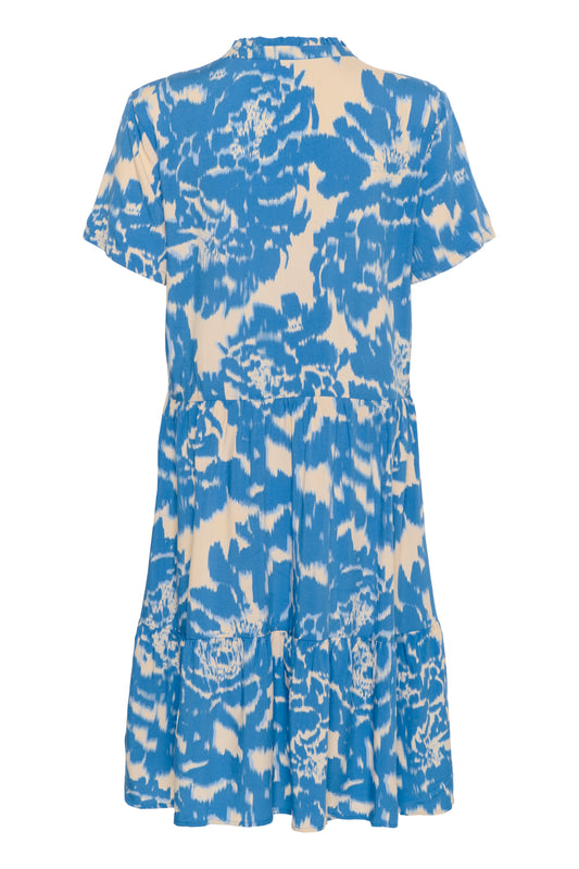 Saint Tropez Eda Short Sleeve Dress | Campanula Water Blooms
