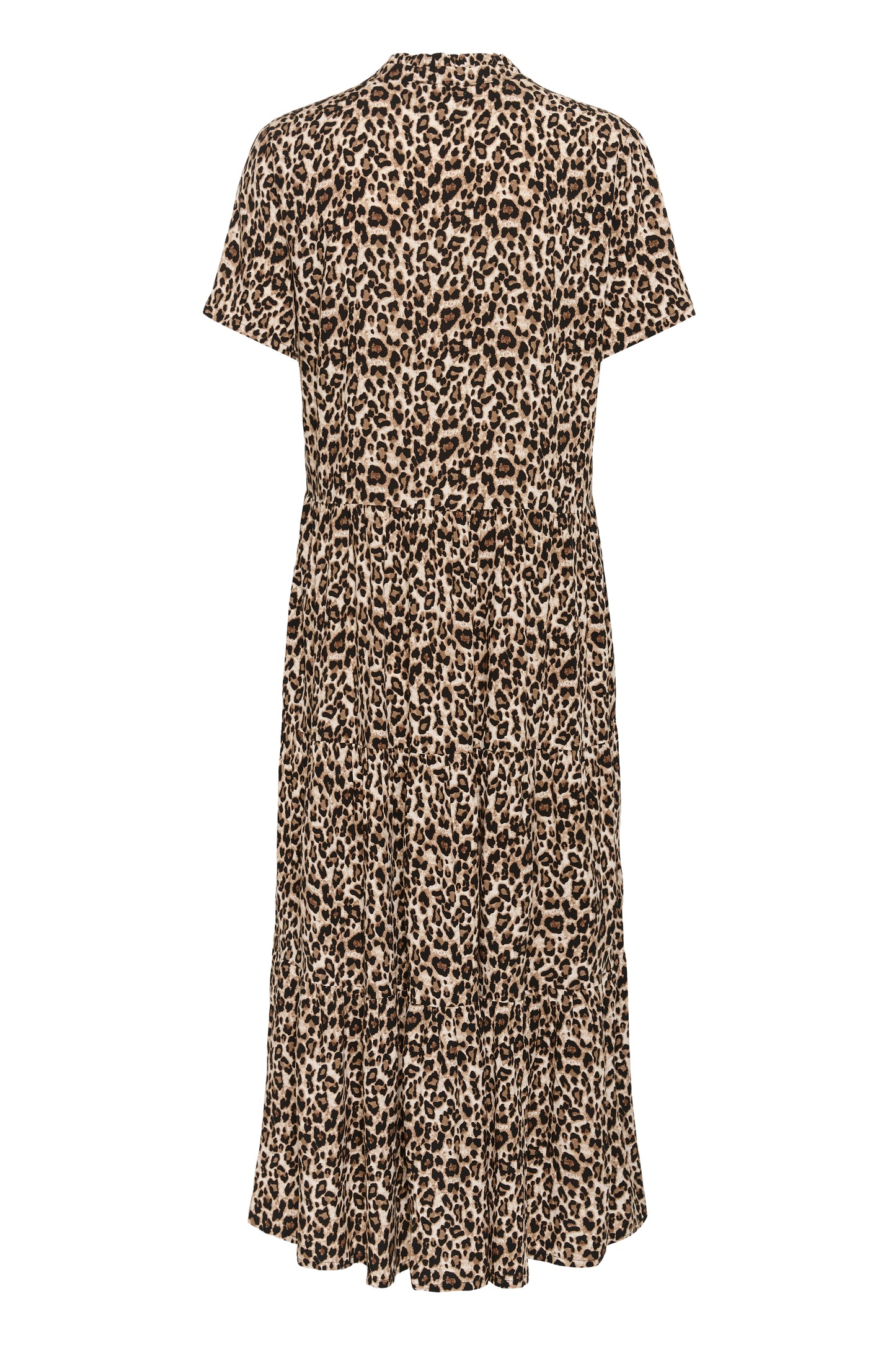 Saint Tropez Eda Short Sleeve Maxi Dress | Black Reg Leo
