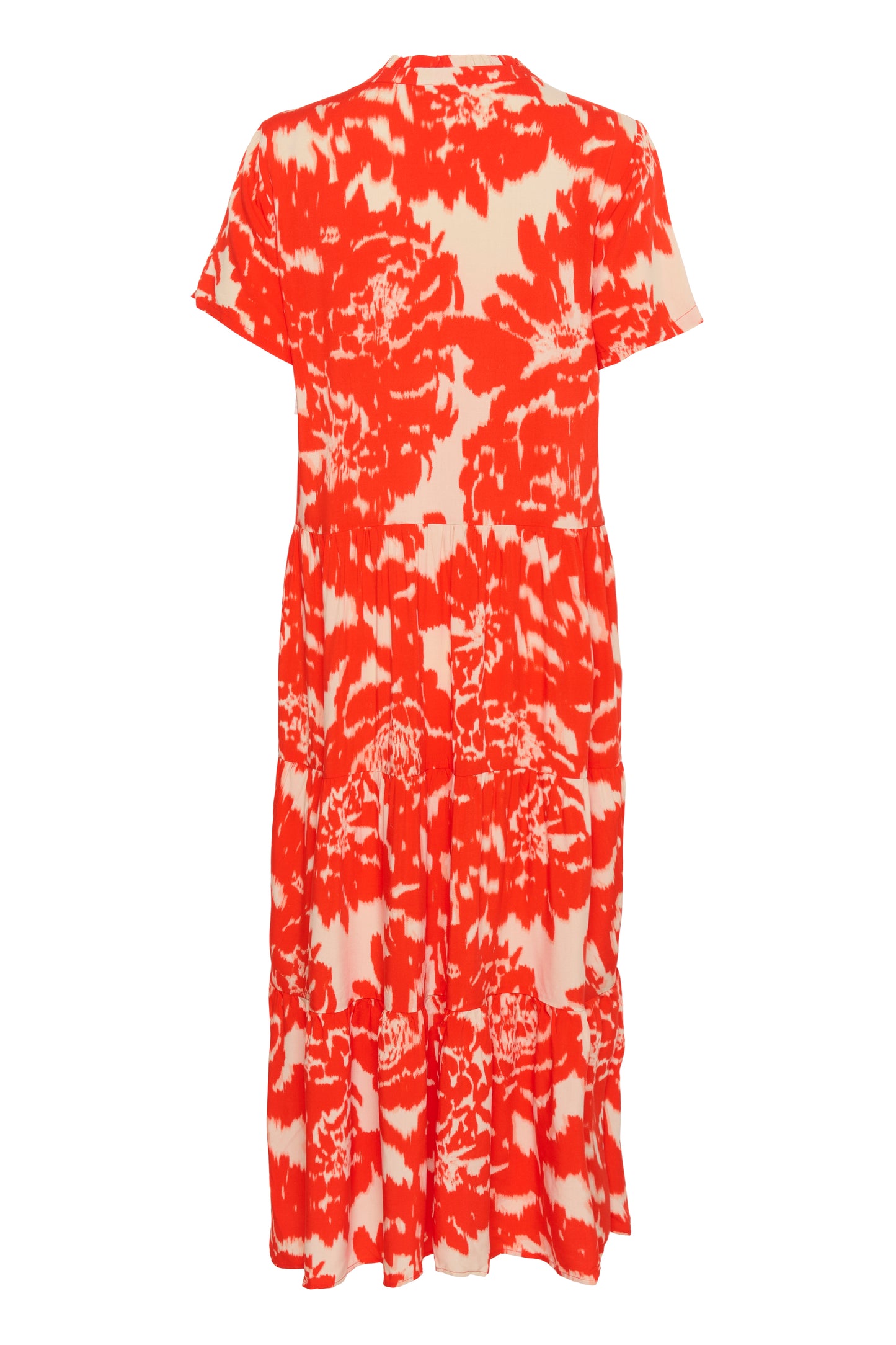 Saint Tropez Eda Short Sleeve Maxi Dress | Poinciana Water Blooms