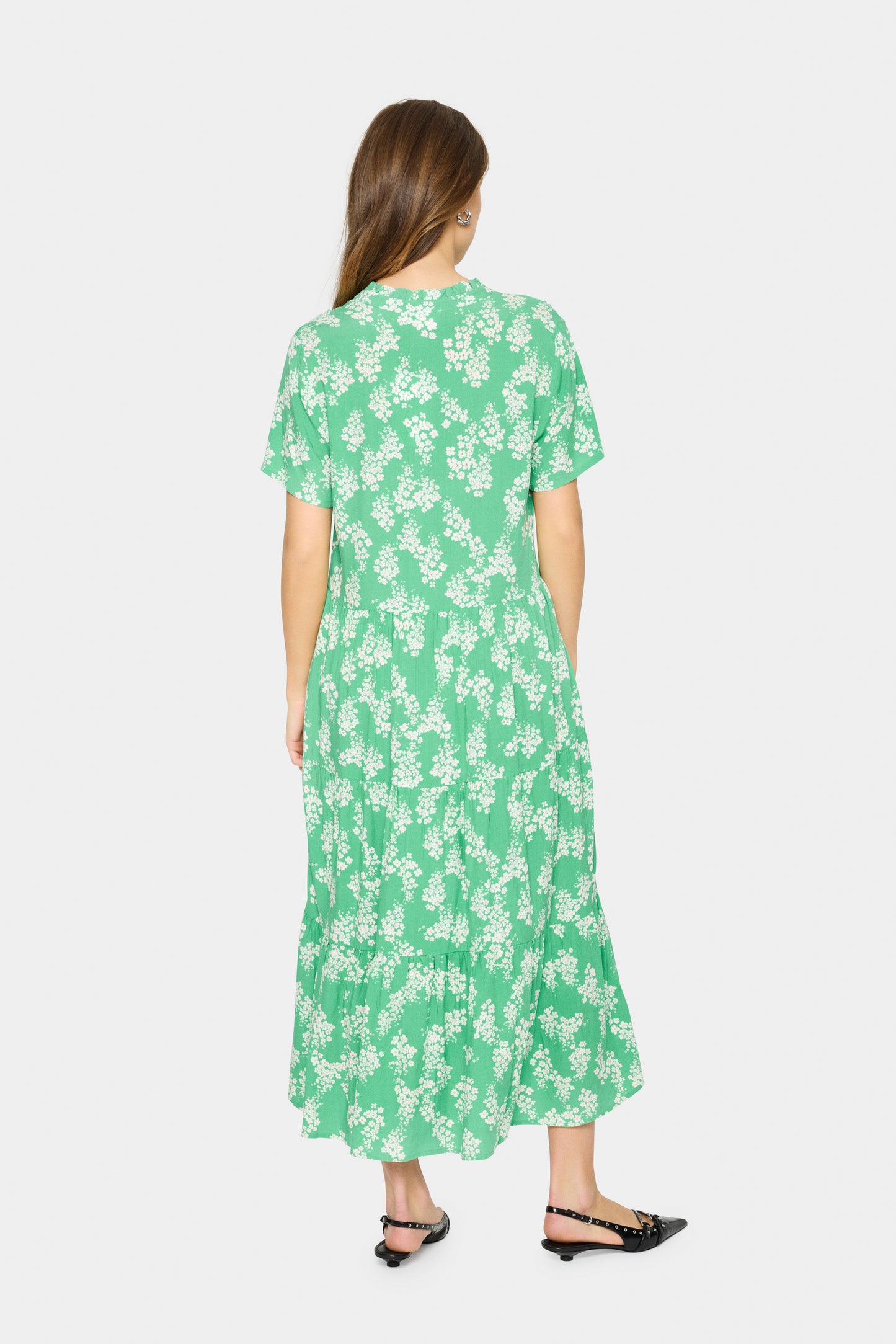 Saint Tropez Eda Short Sleeve Maxi Dress | Greenbriar Flower Lane
