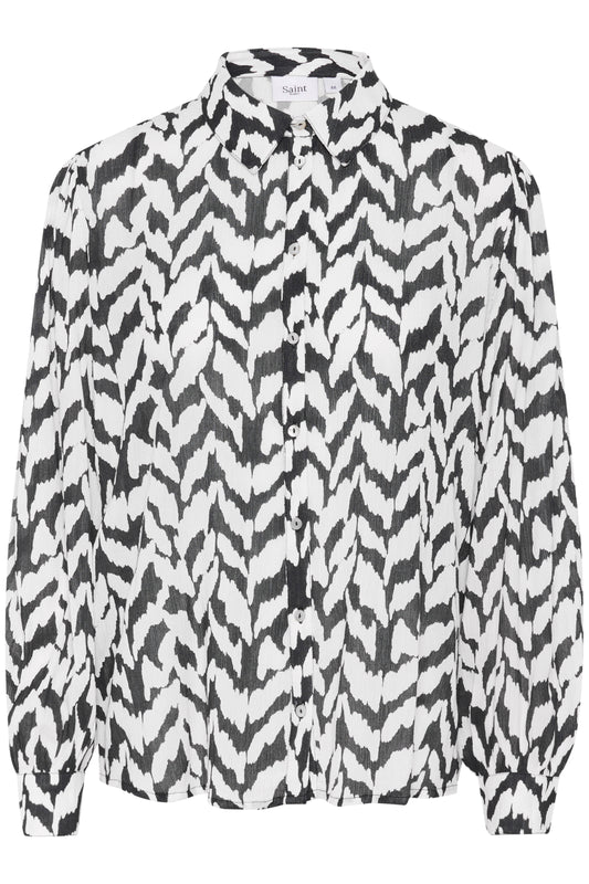 Saint Tropez VegaSZ Shirt | Small Monochrome Strokes