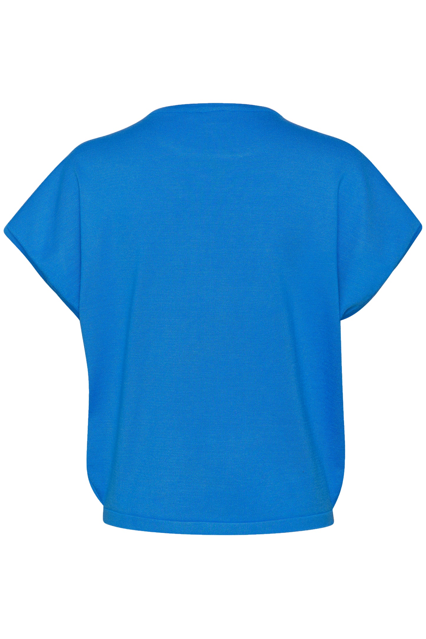 Saint Tropez Mila Round Neck Short Sleeve Pullover | Campanula