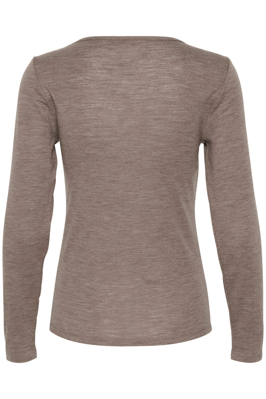 Saint Tropez Garima Wool Top | Iron Melange