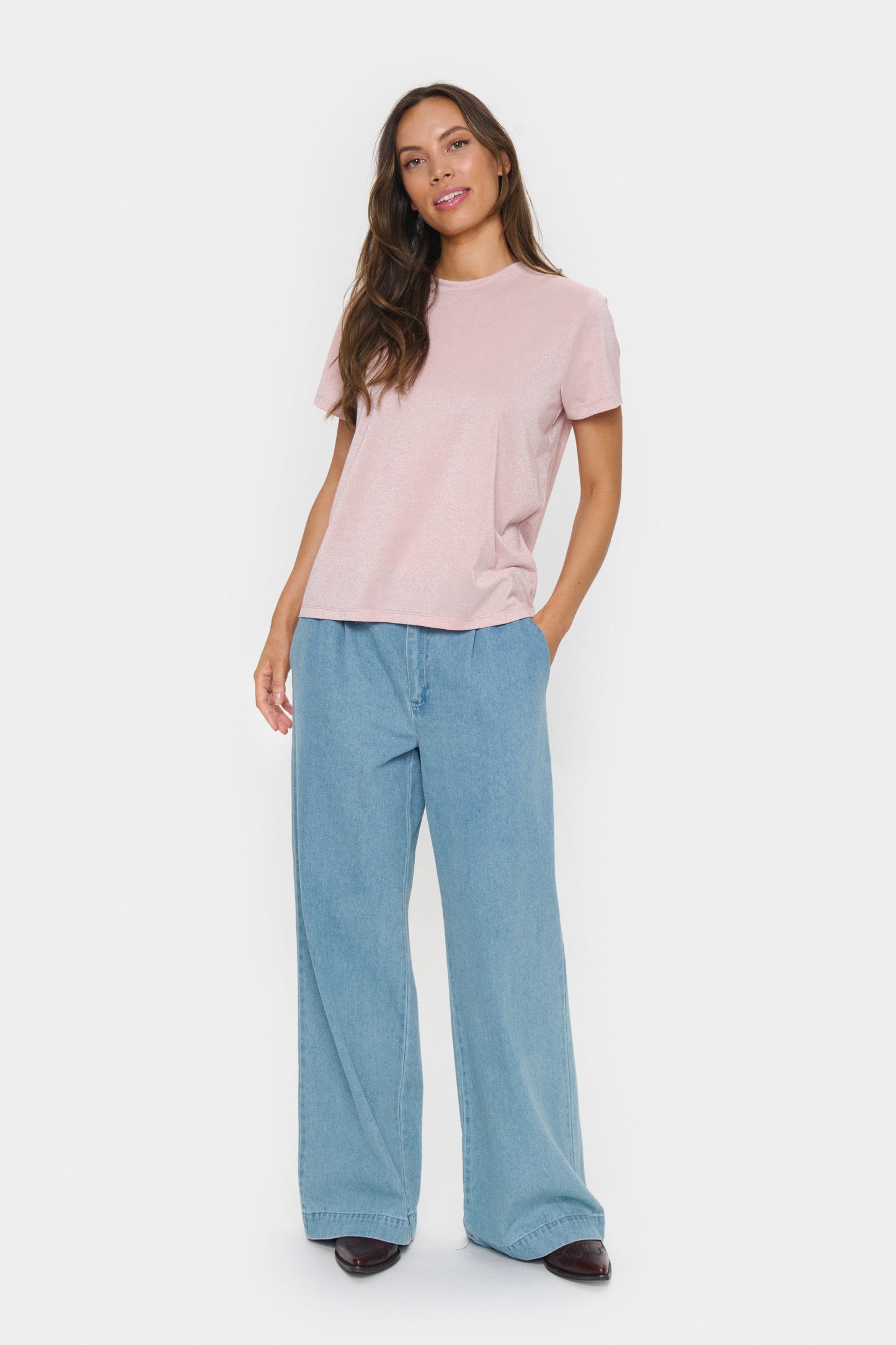 Saint Tropez Haga Regular T-Shirt | Pink Nectar