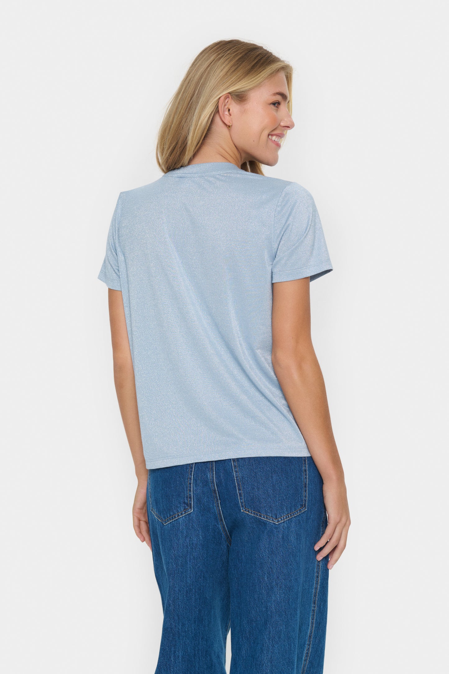 Saint Tropez Haga Regular T-Shirt | Airy Blue