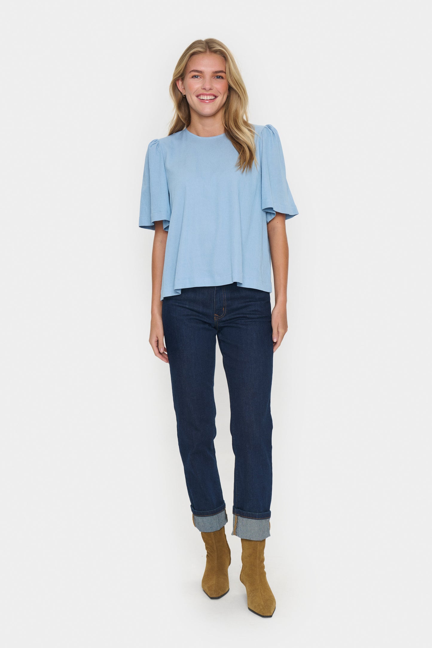 Saint Tropez Jarlien Blouse | Airy Blue