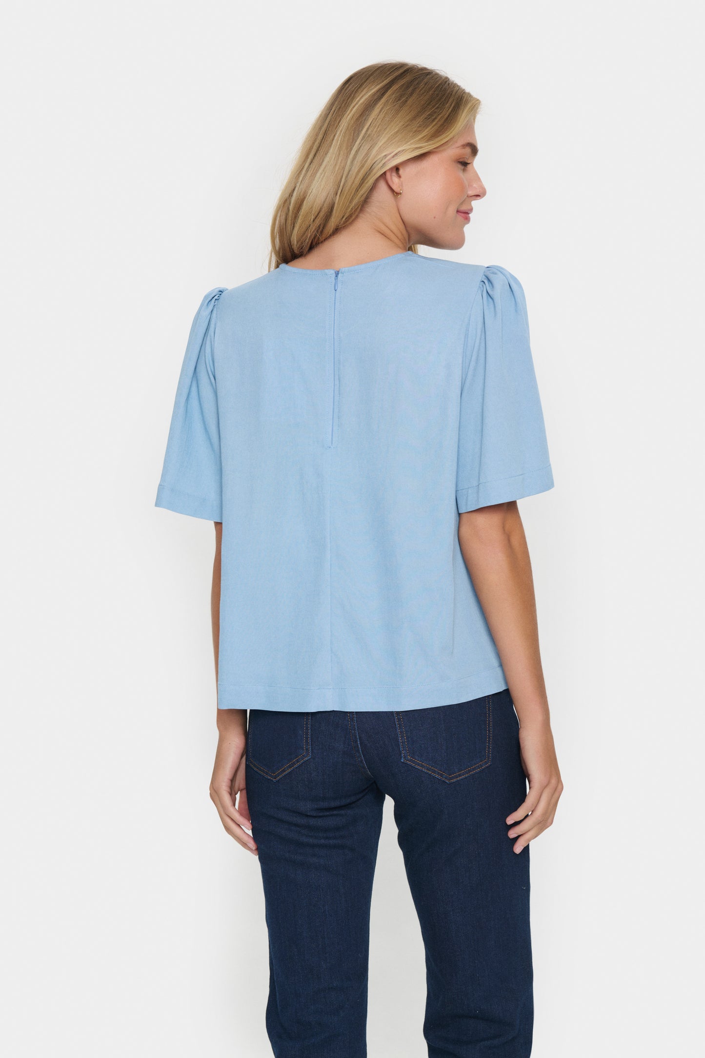 Saint Tropez Jarlien Blouse | Airy Blue