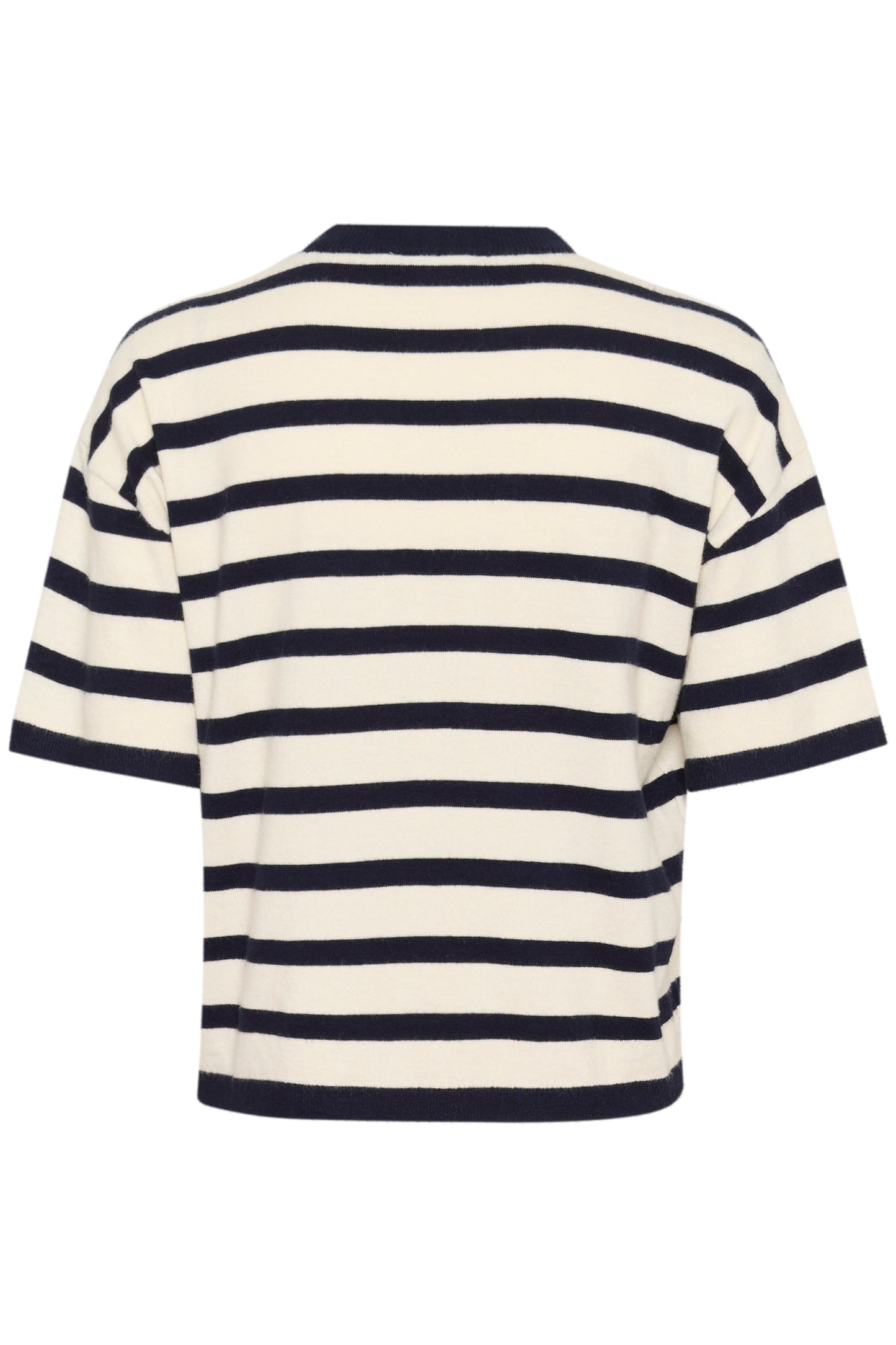 Saint Tropez Likam Striped Pullover | Winter White Nightsky Stripe