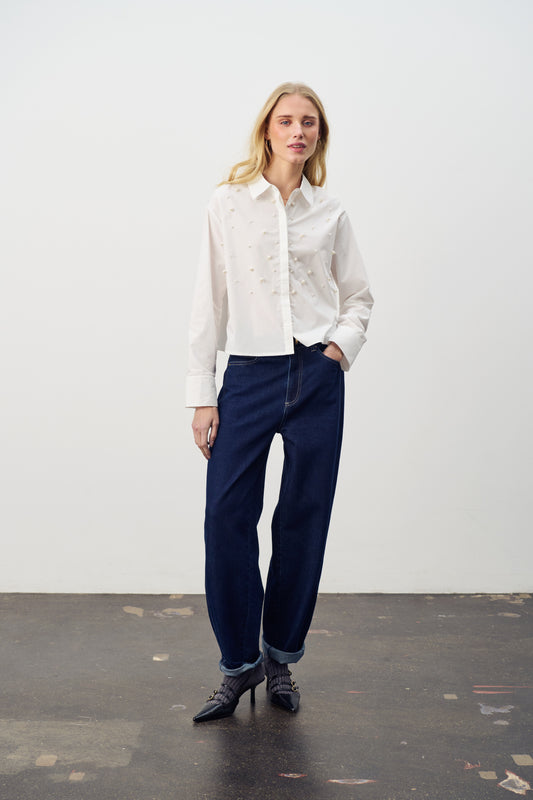 Saint Tropez Loesa Jeans | Dark Blue Denim